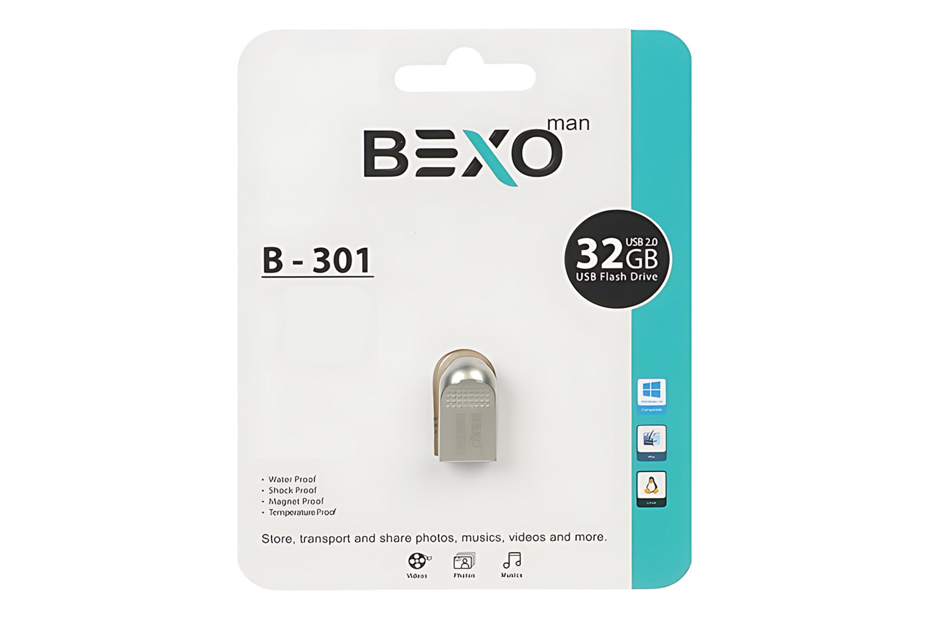 جعبه فلش مموری بکسومن BEXOman B-301 32GB USB 2.0