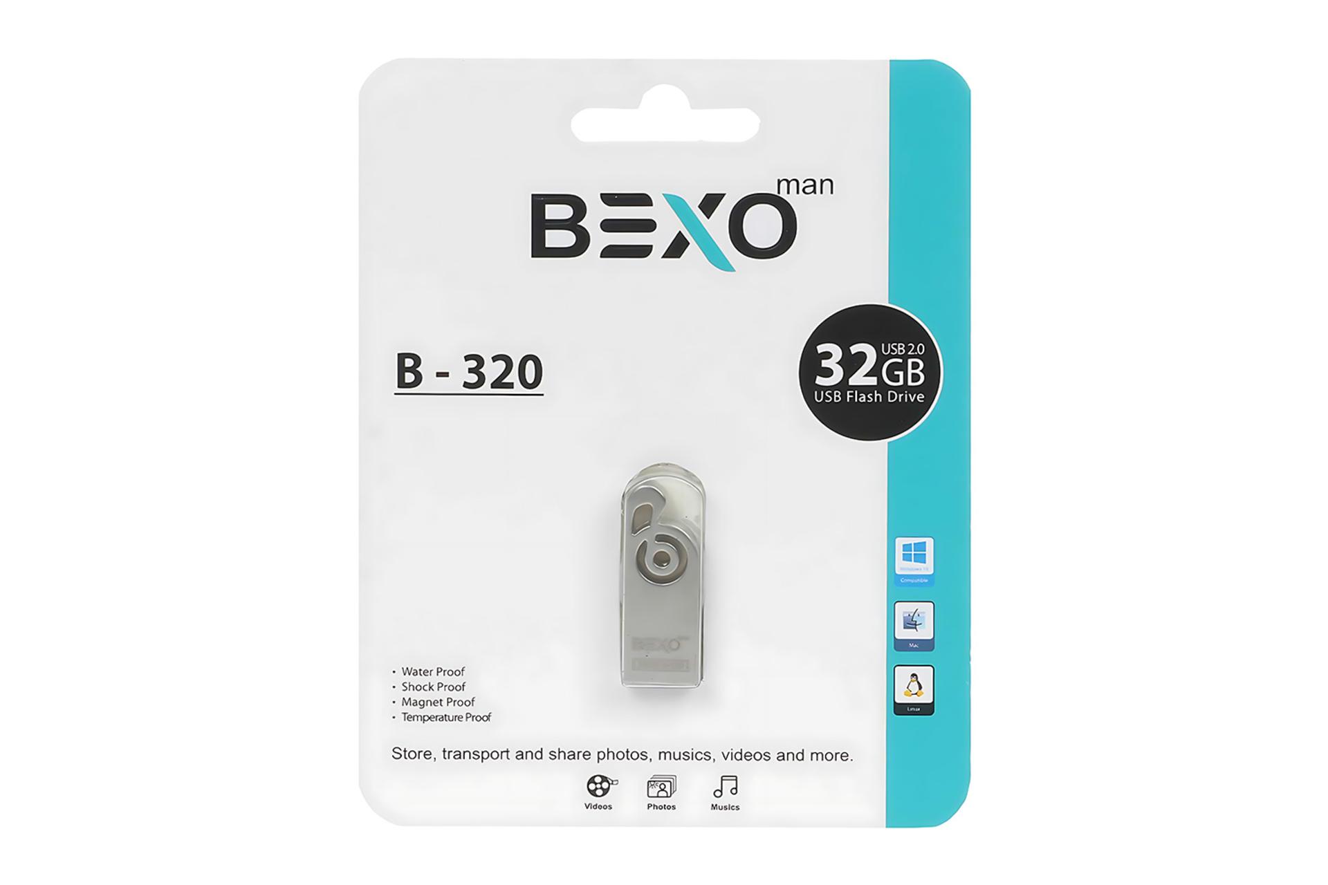 جعبه فلش مموری بکسومن BEXOman B-320 32GB USB 2.0
