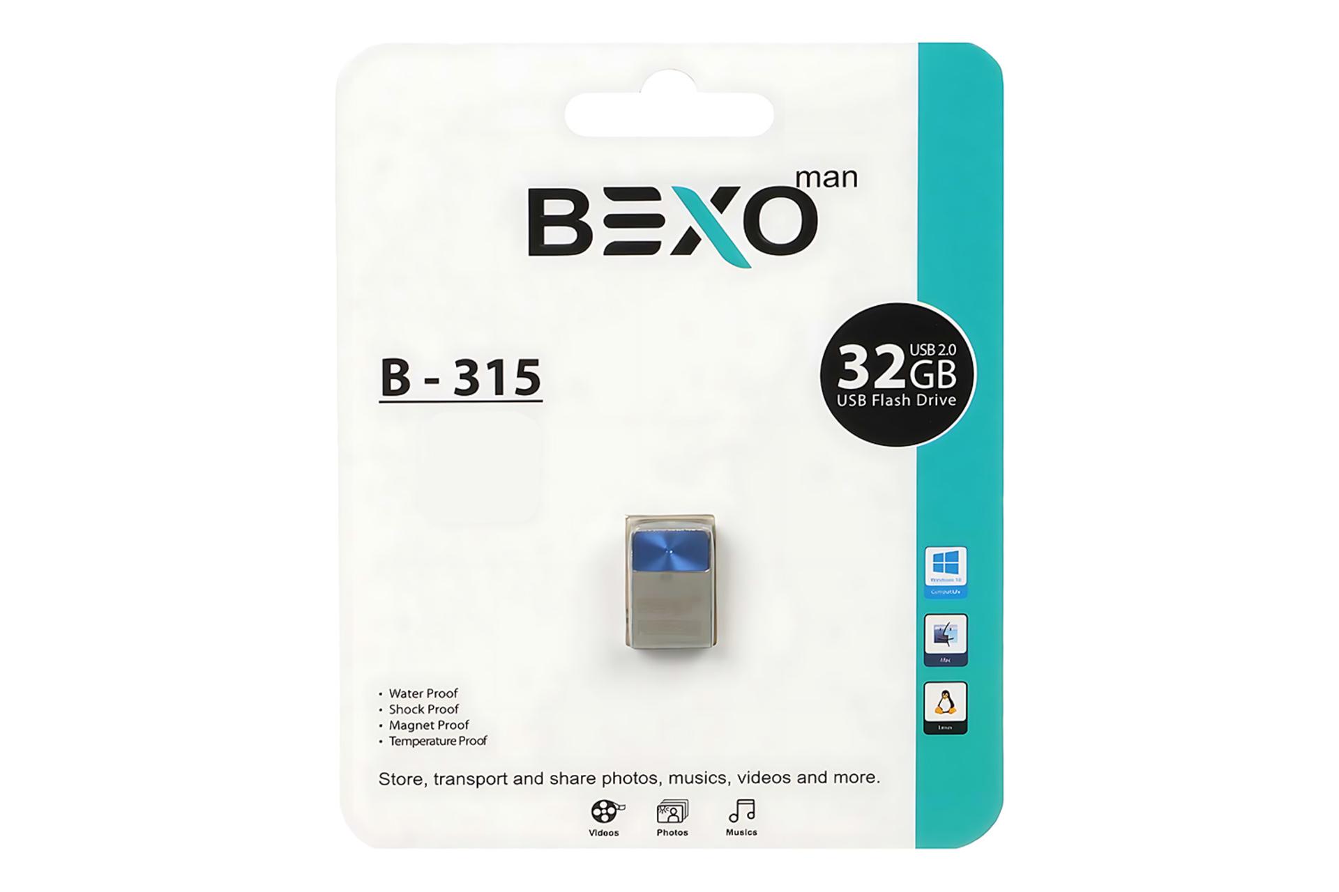 جعبه فلش مموری بکسومن BEXOman B-315 32GB USB 2.0