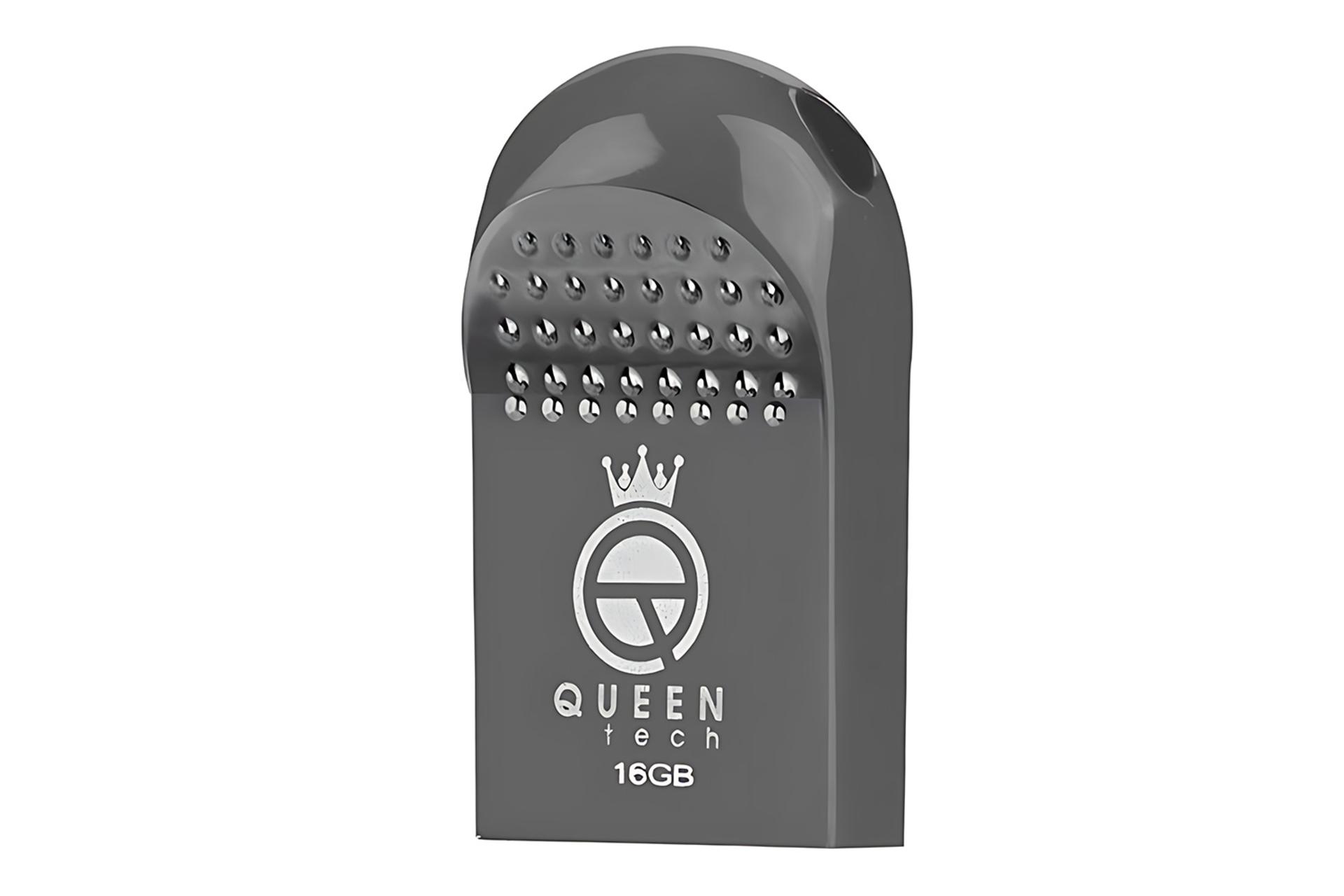 نمای کناری فلش مموری کوئین تک Queen Tech KNOB 16GB USB 2.0