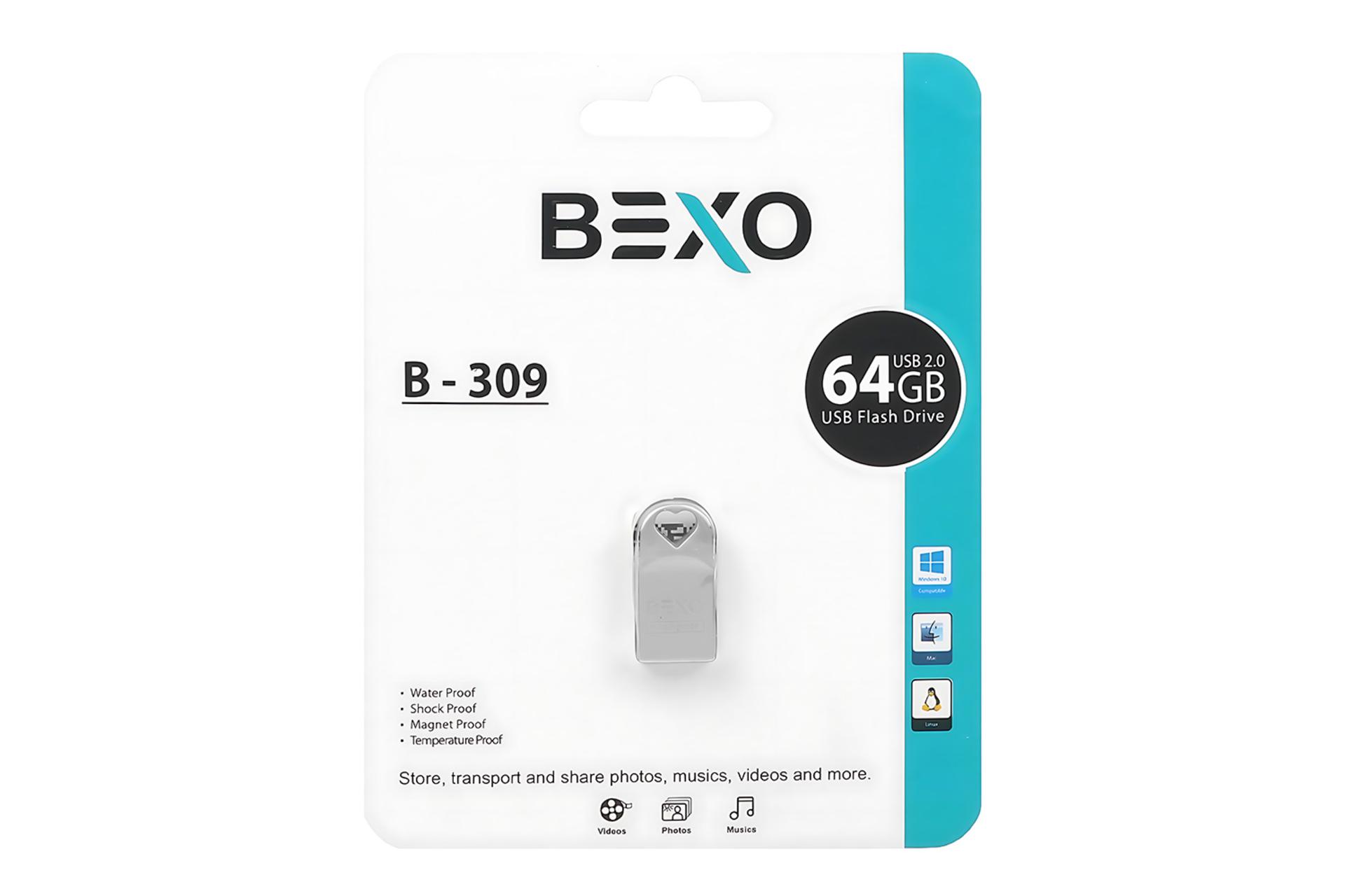 جعبه فلش مموری بکسومن BEXOman B-309 64GB USB 2.0