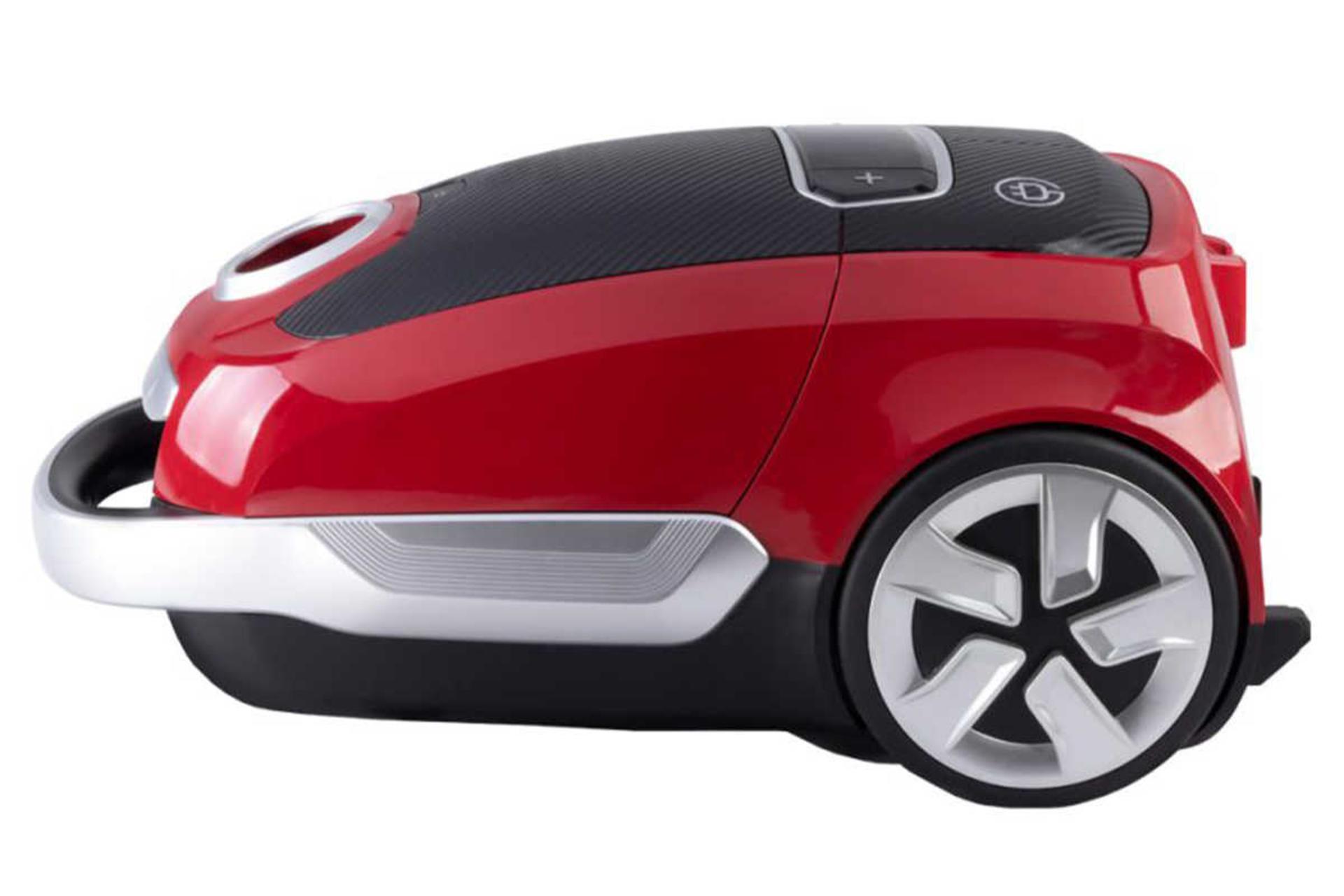 نمای سمت راست جاروبرقی وینسنت FC7625 رنگ قرمز