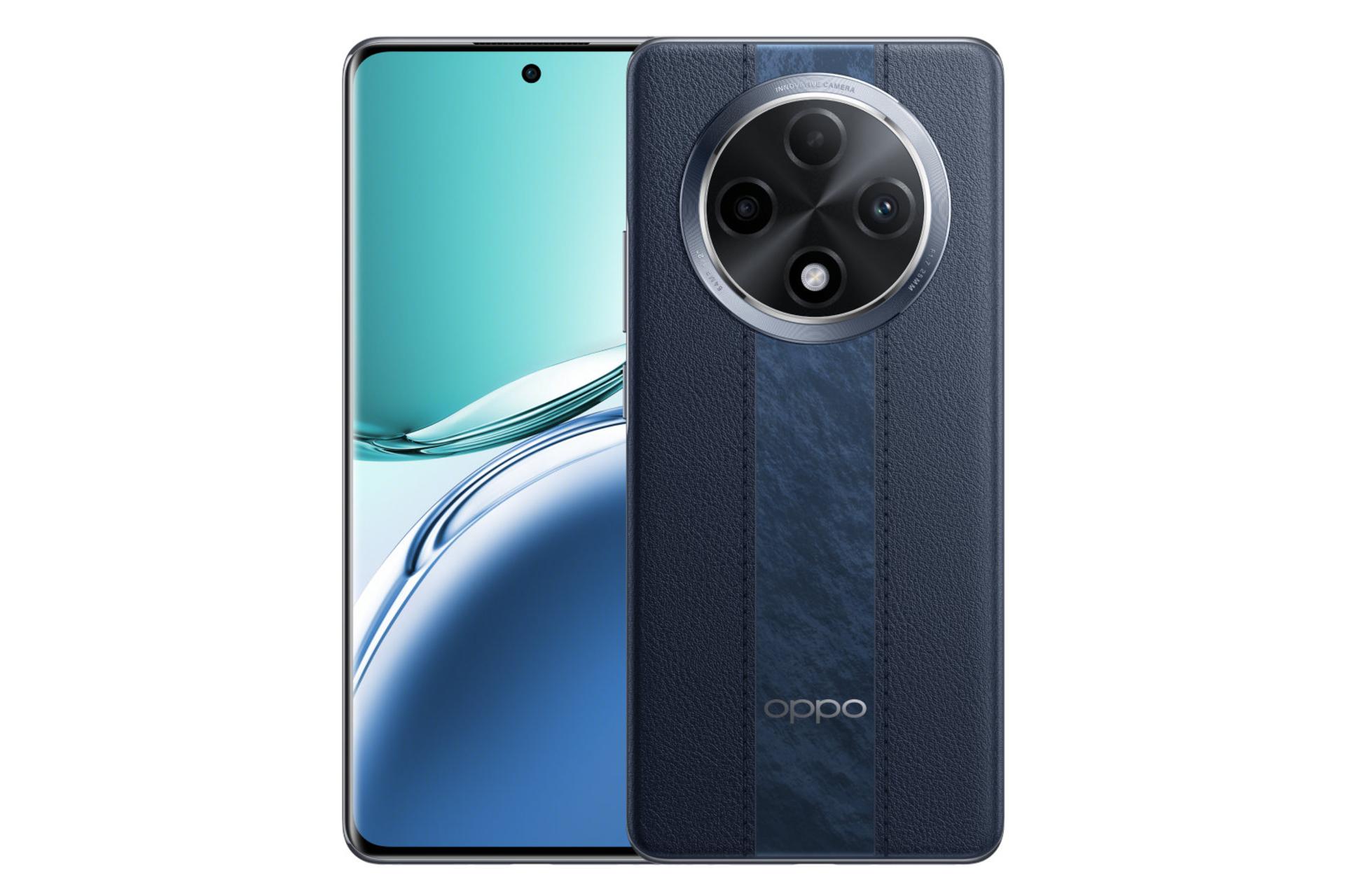 پنل جلو و پشت گوشی موبایل F27 پرو پلاس اوپو سرمه ای / Oppo F27 Pro Plus