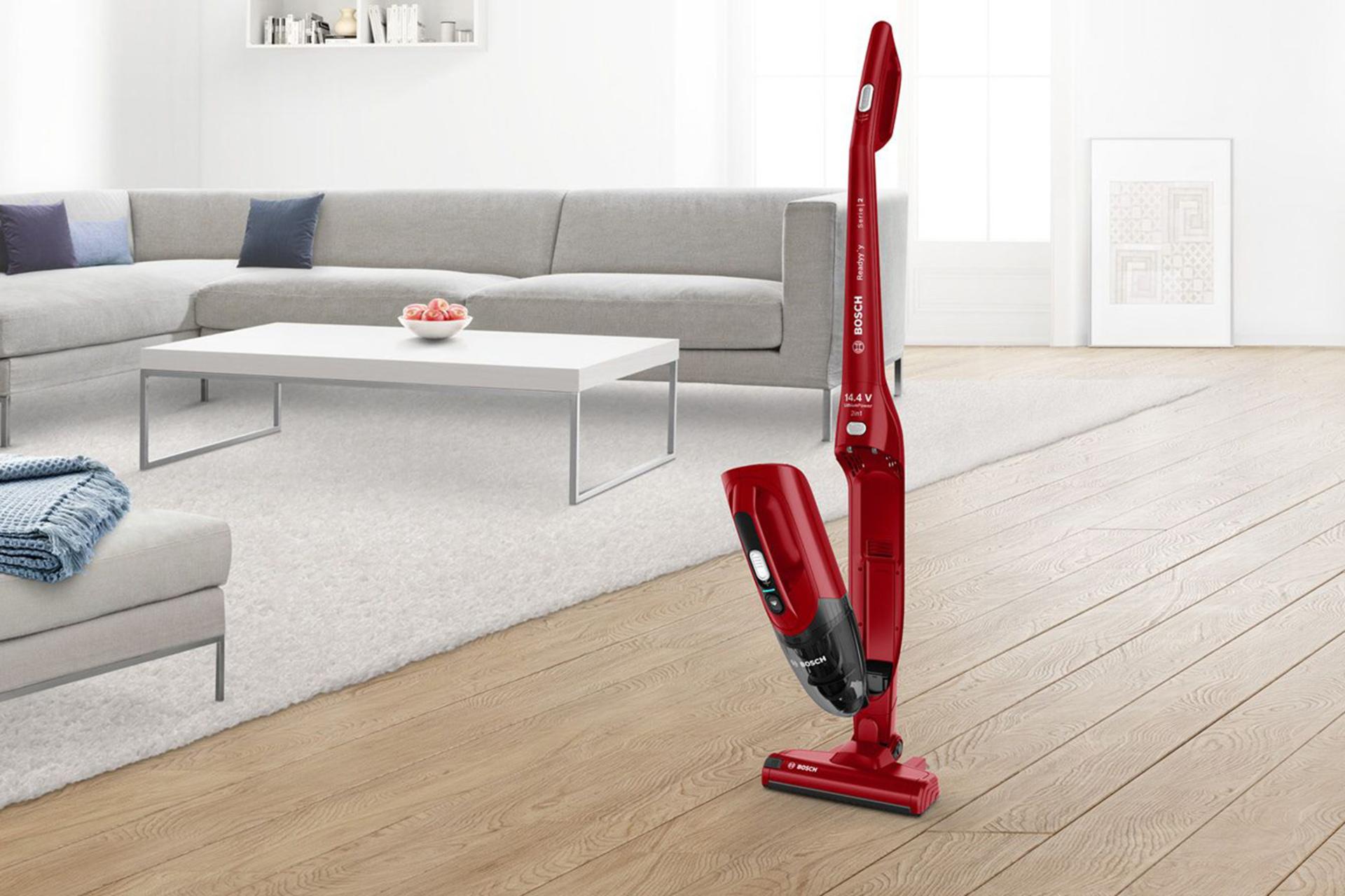 جارو شارژی بوش مدل BBHF214R هم ایستاده و هم دستی در یک دستگاه 