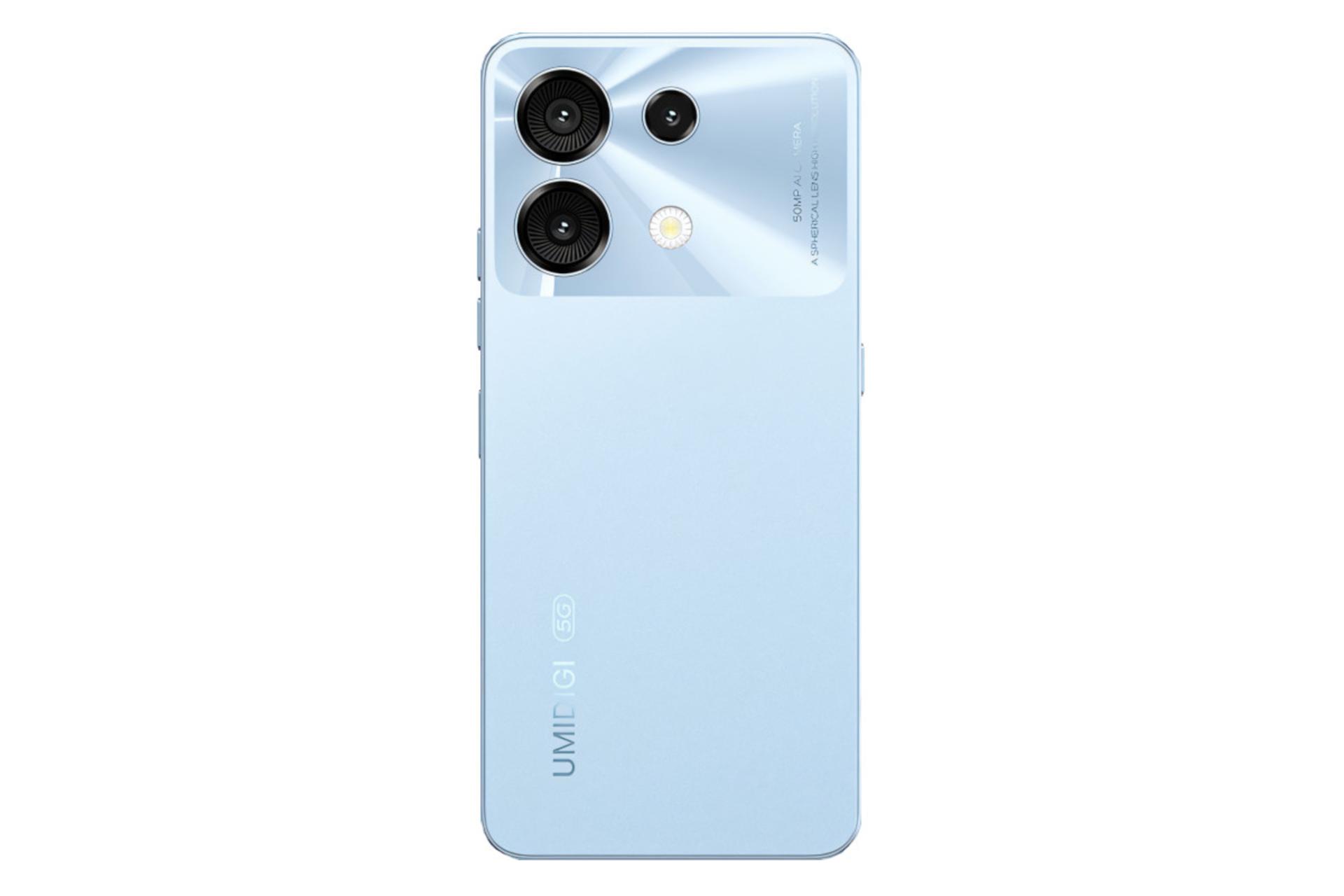 پنل پشت و چینش دوربین گوشی موبایل اومی دیجی UMIDIGI G9 5G آبی