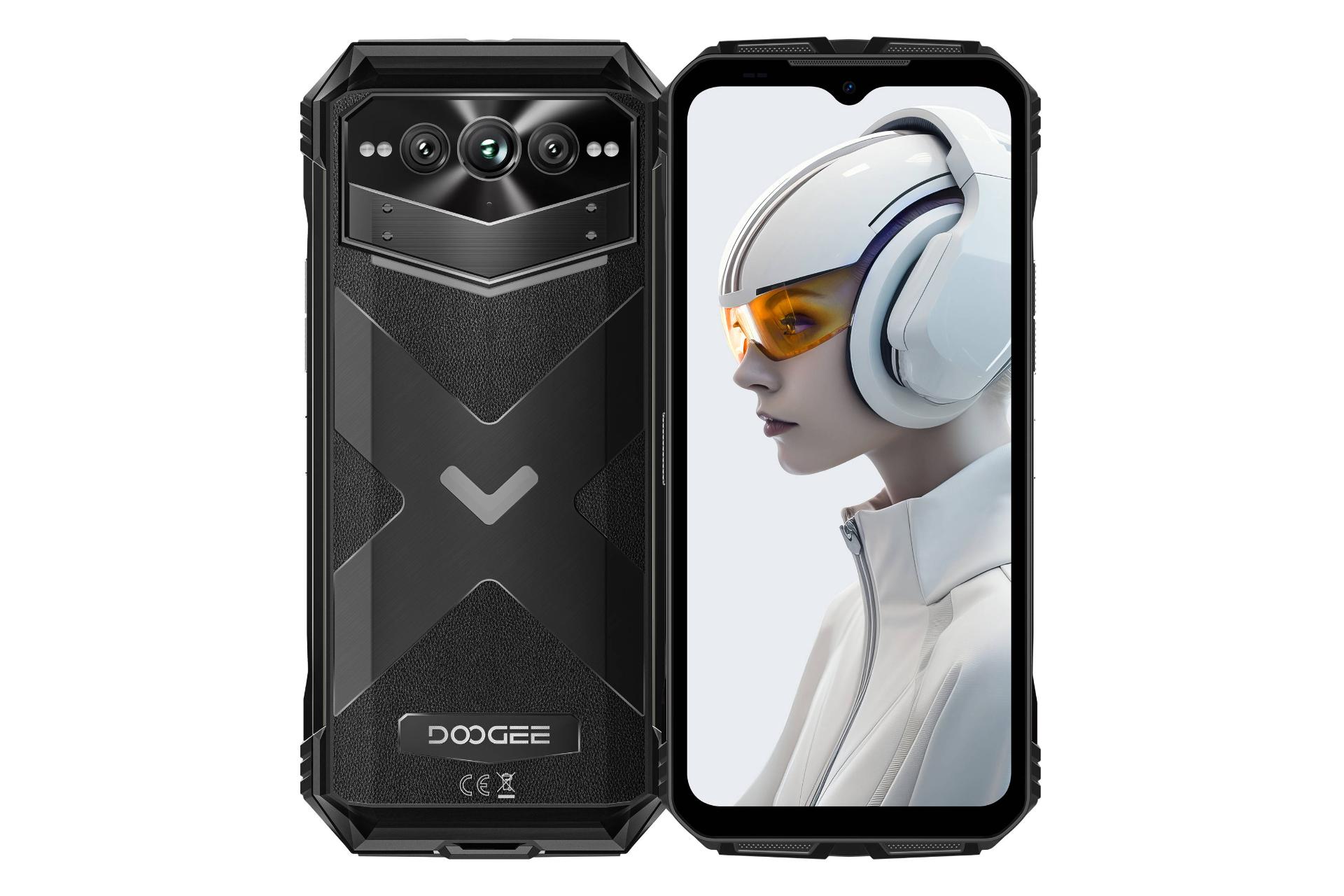 پنل جلو و پشت گوشی موبایل دوجی Doogee V Max Plus مشکی