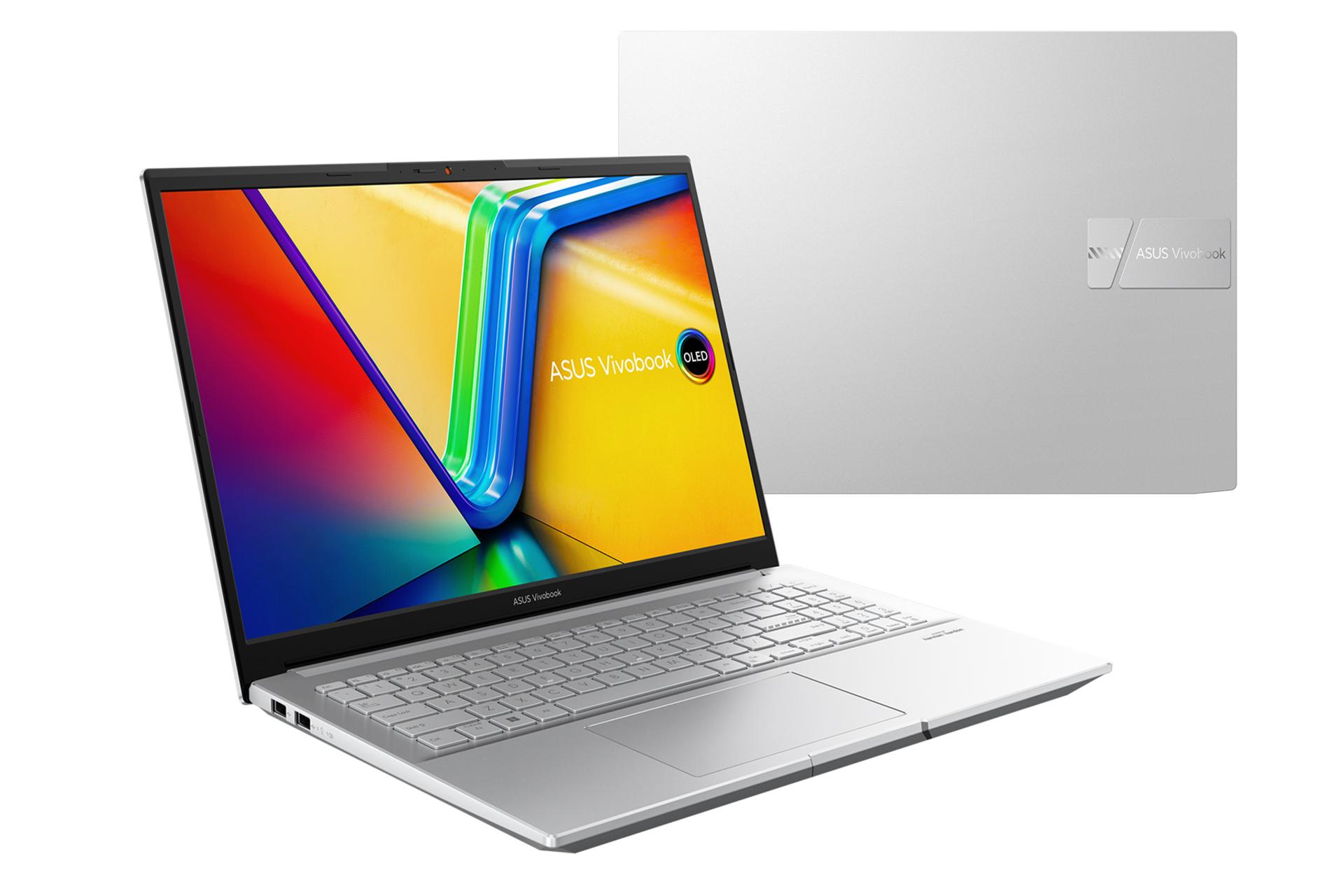 لپ تاپ ایسوس ASUS Vivobook Pro 15 OLED M6500 نمای چپ و پشت