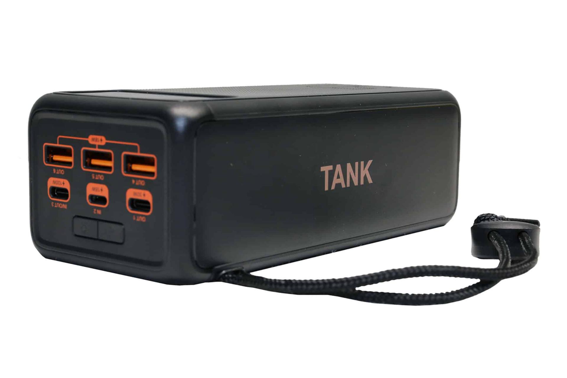 نمای پورت‌های پاوربانک وگر Tank Boost 56000mAh