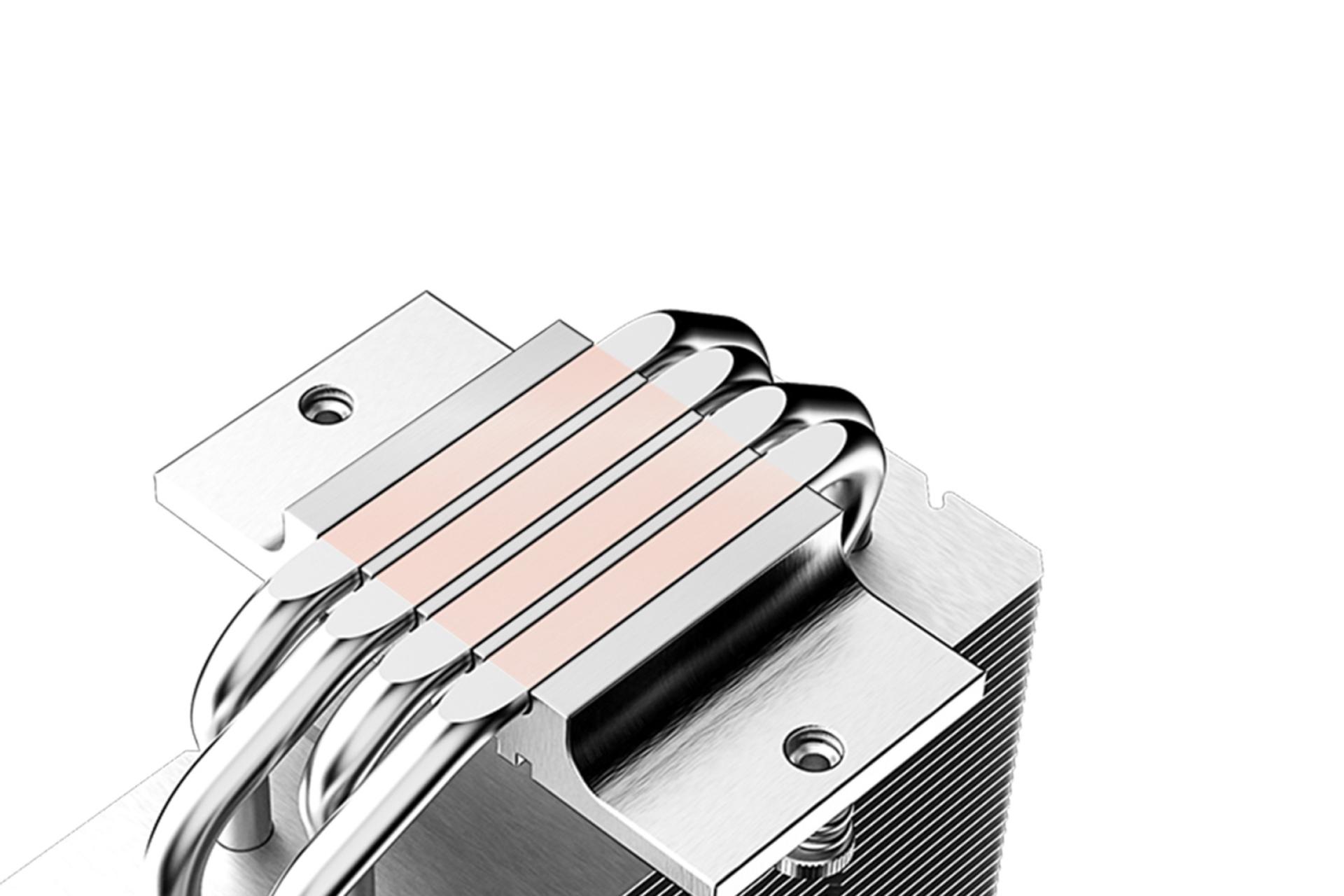 خنک کننده پردازنده آی دی کولینگ SE-214-XT ARGB WHITE نمای پایین