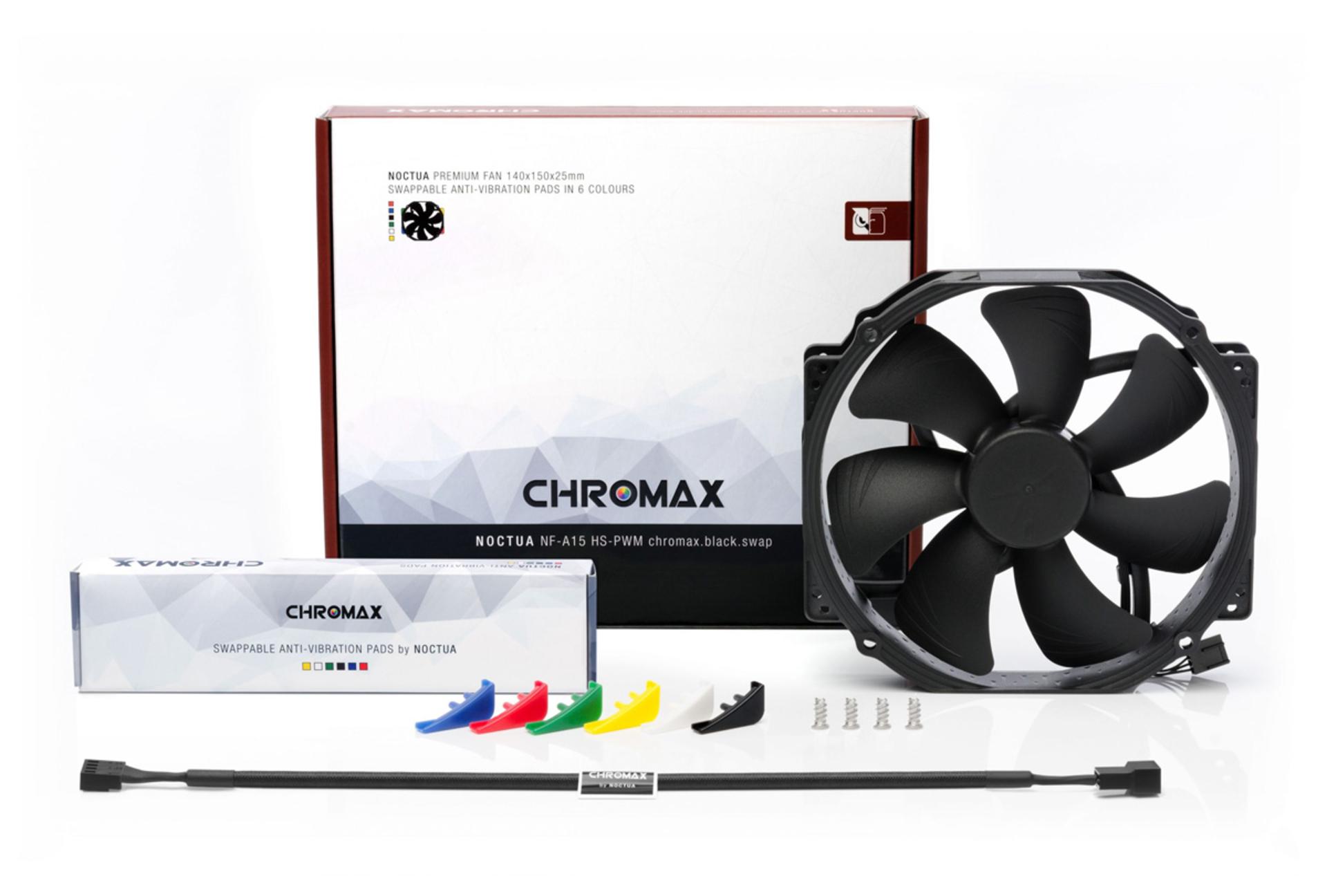 اقلام همراه فن کیس نوکتوا NF-A15 HS-PWM chromax.black.swap
