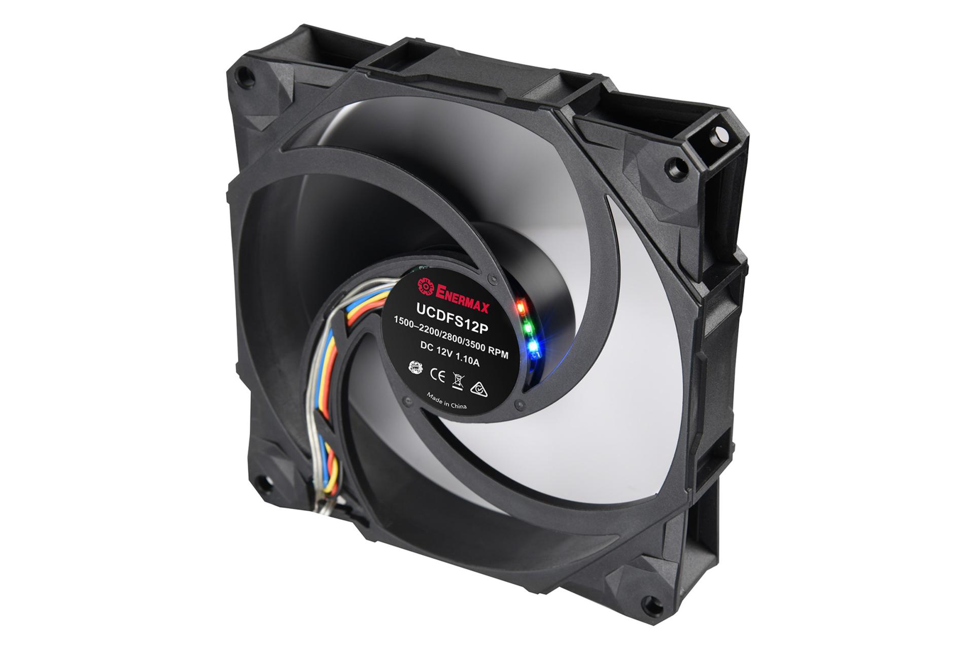 نمای پشت و بدنه فن کیس انرمکس D.F.STORM