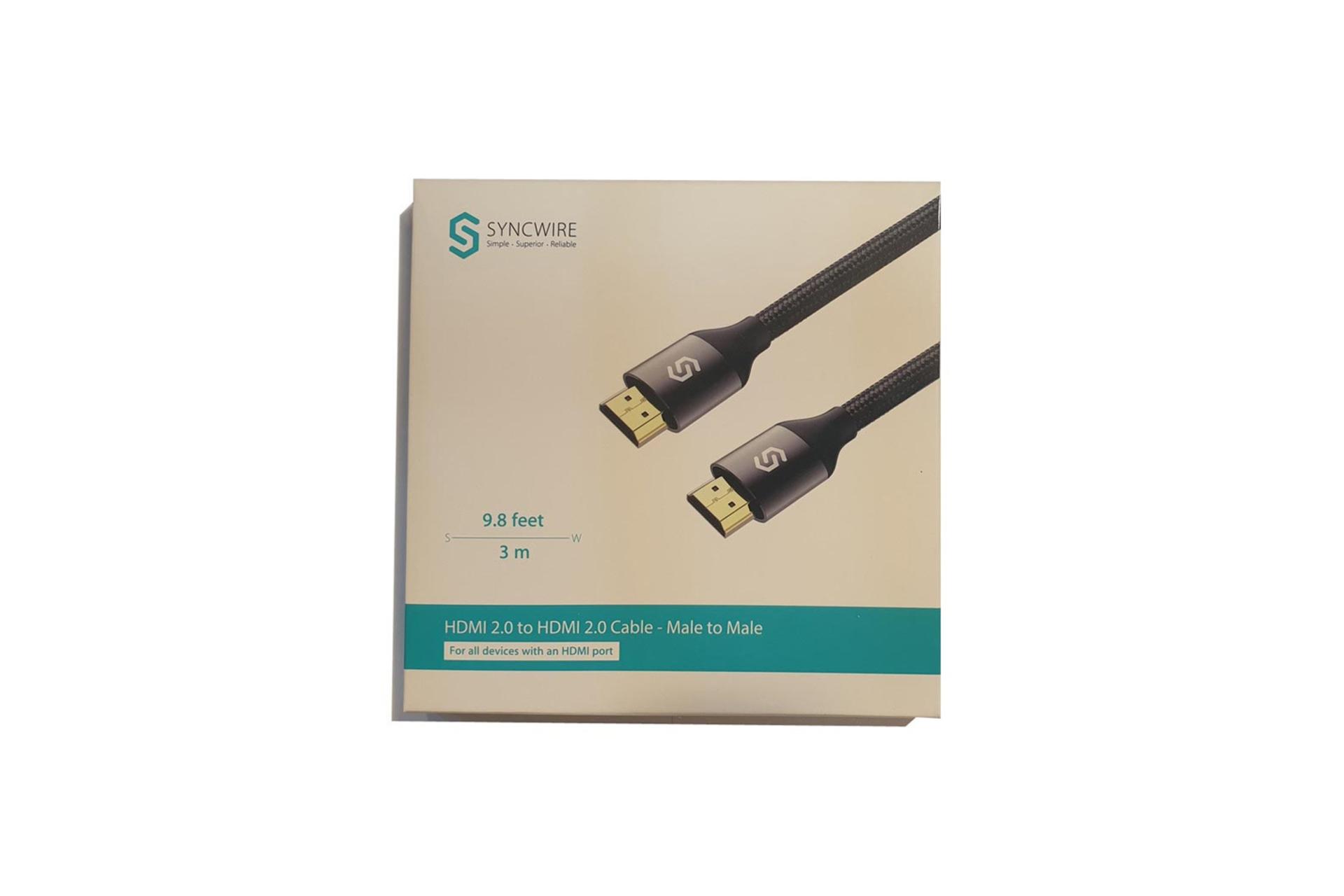 جعبه کابل HDMI سینک وایر SW-HD150 4K 60Hz نسخه 2.0 با طول 3 متر
