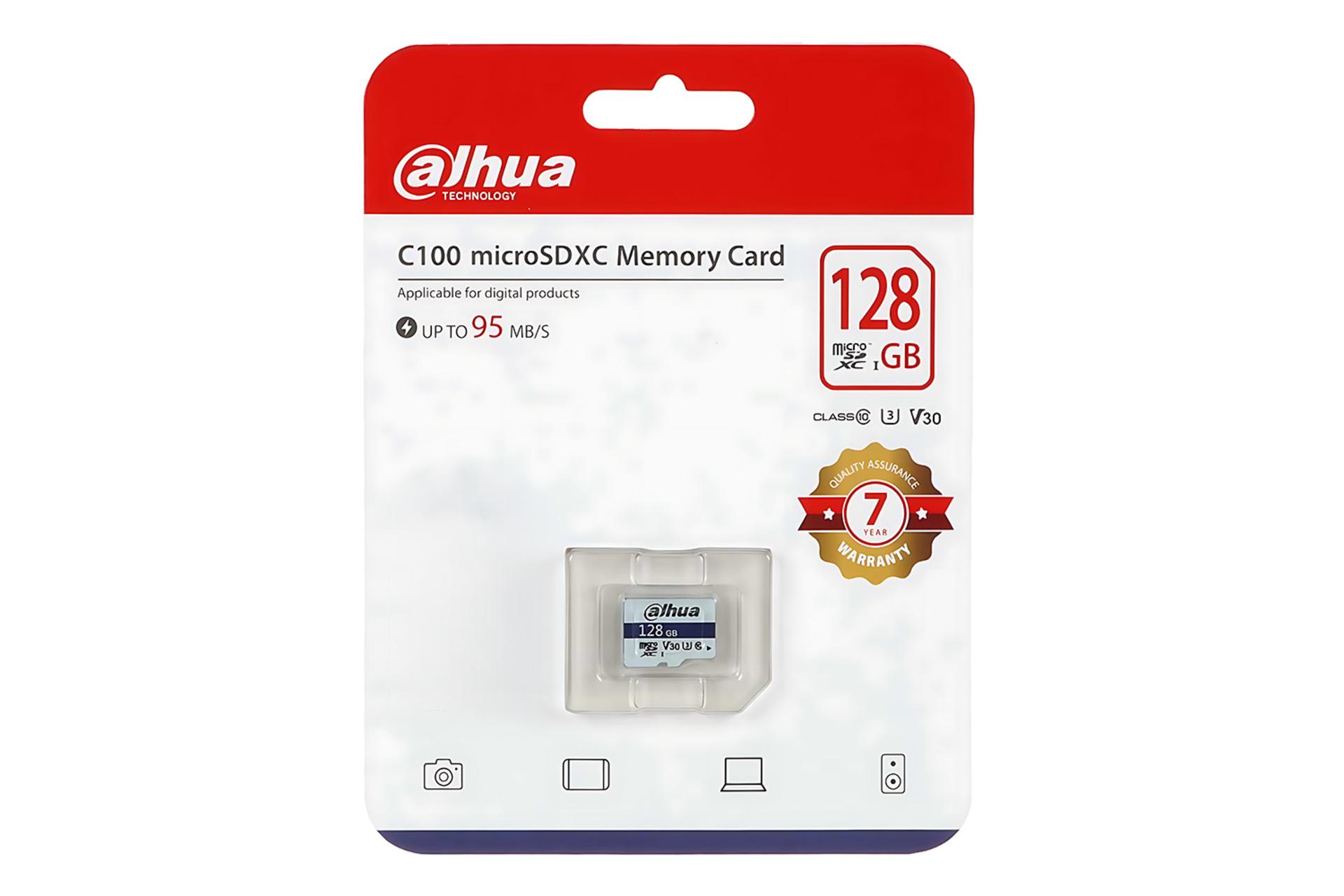 جعبه کارت حافظه داهوا Dahua DHI-TF-C100/128GB microSDXC Class 10 UHS-I U3 128GB
