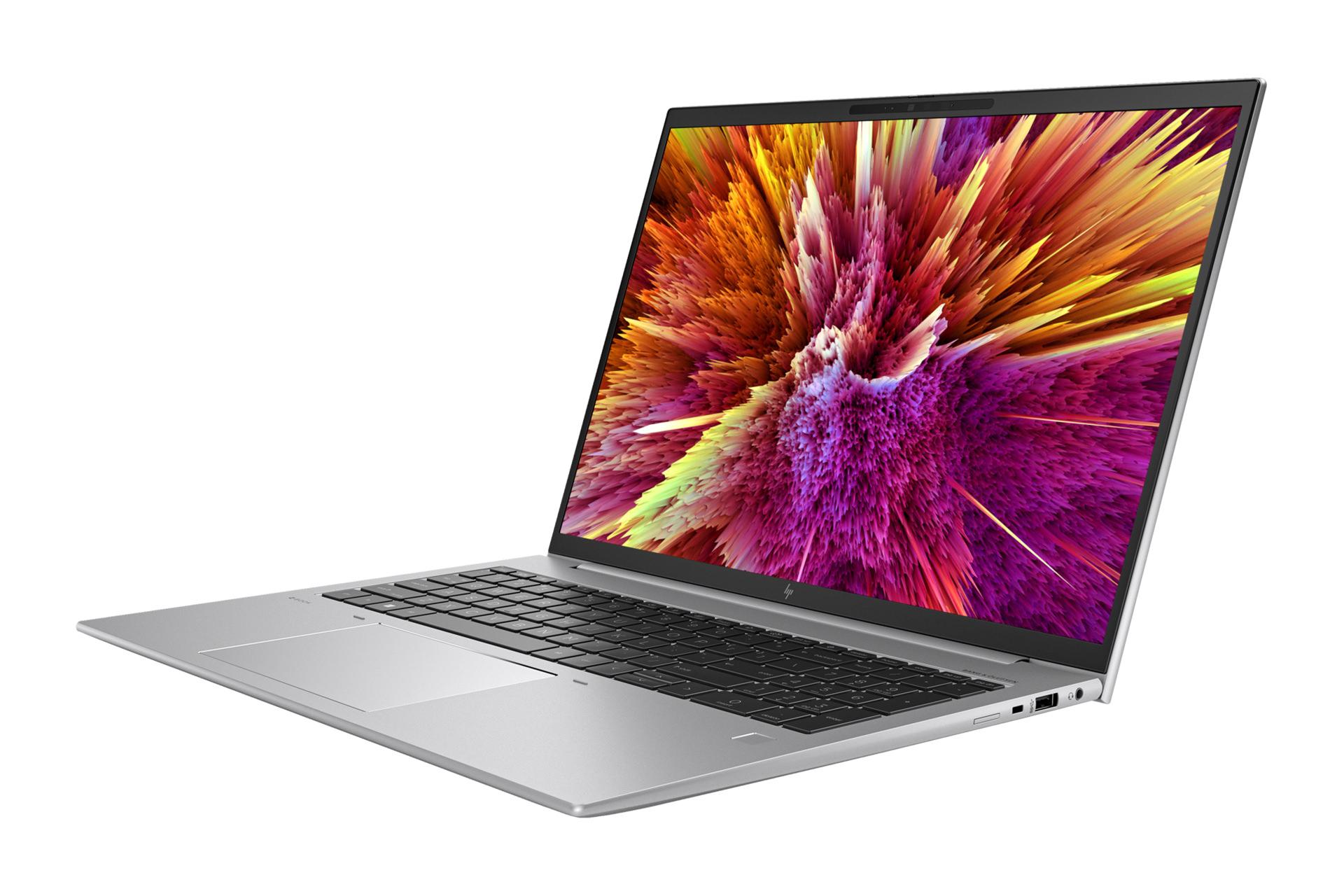 نمای نیمرخ لپ تاپ ZBook Firefly 16 G10 اچ پی / HP ZBook Firefly 16 G10 با نمایش درگاه های لبه سمت راست