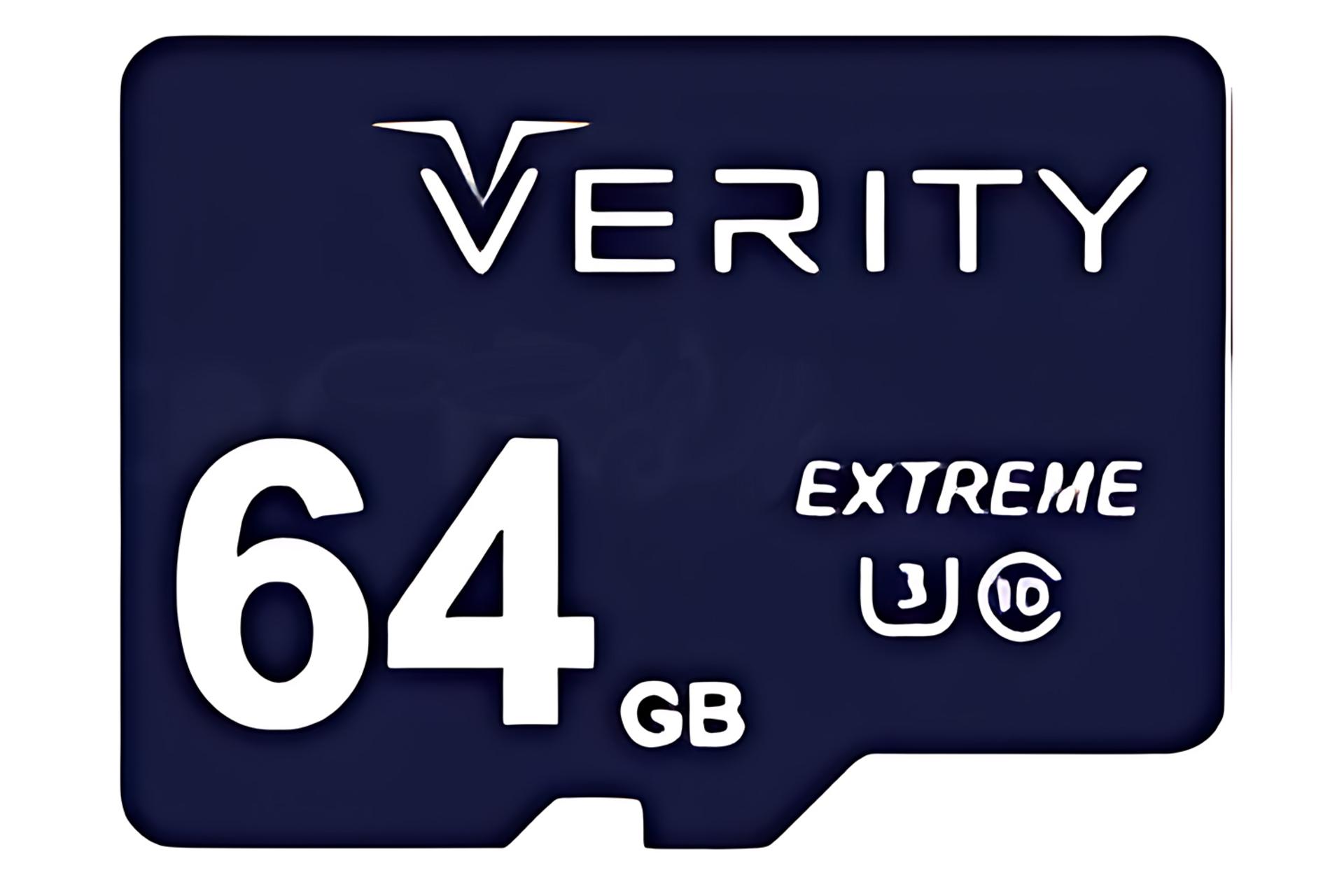 کارت حافظه وریتی Verity Extreme 533X microSDXC Class 10 UHS-I U3 64GB