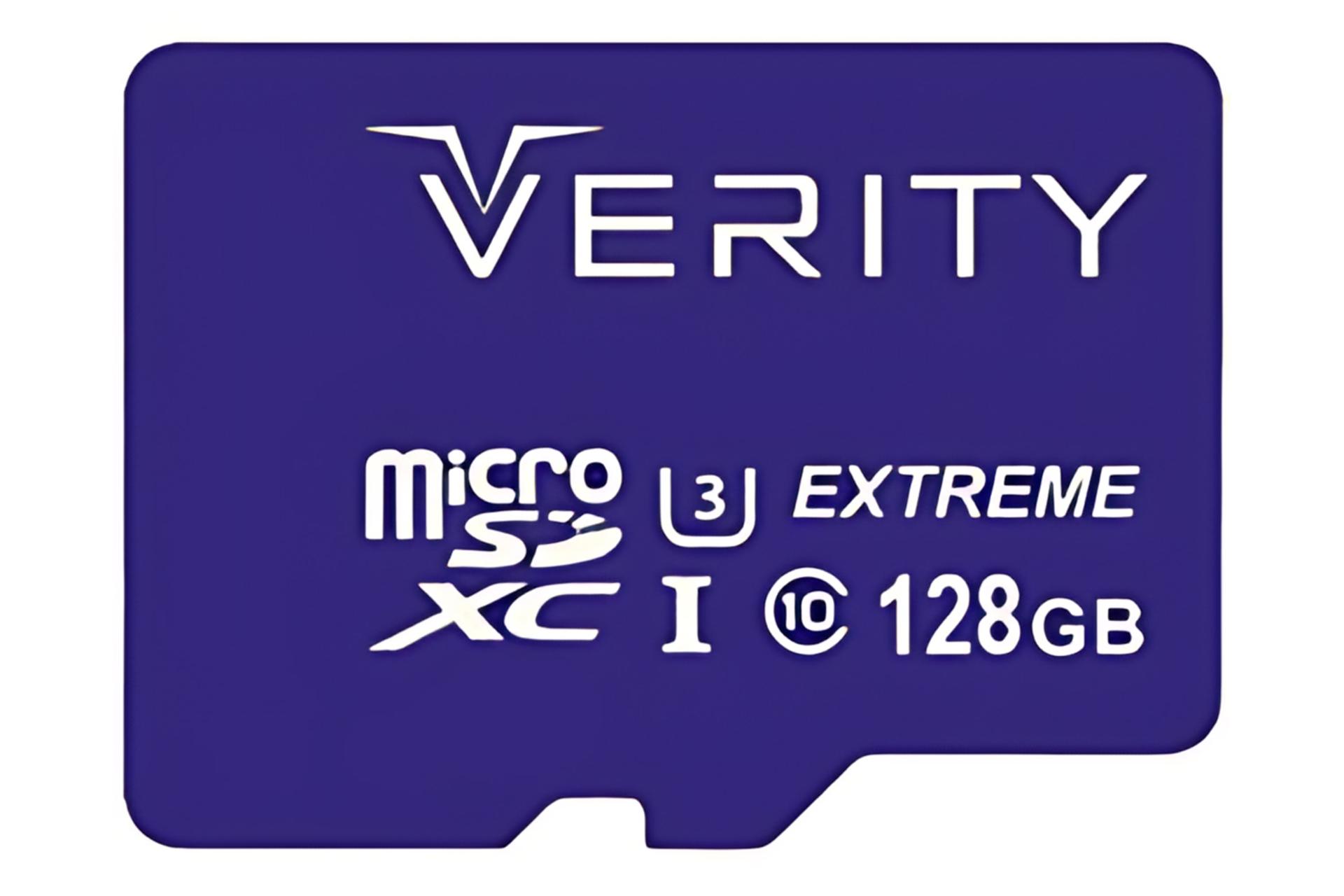 کارت حافظه وریتی Verity Extreme 533X microSDXC Class 10 UHS-I U3 128GB