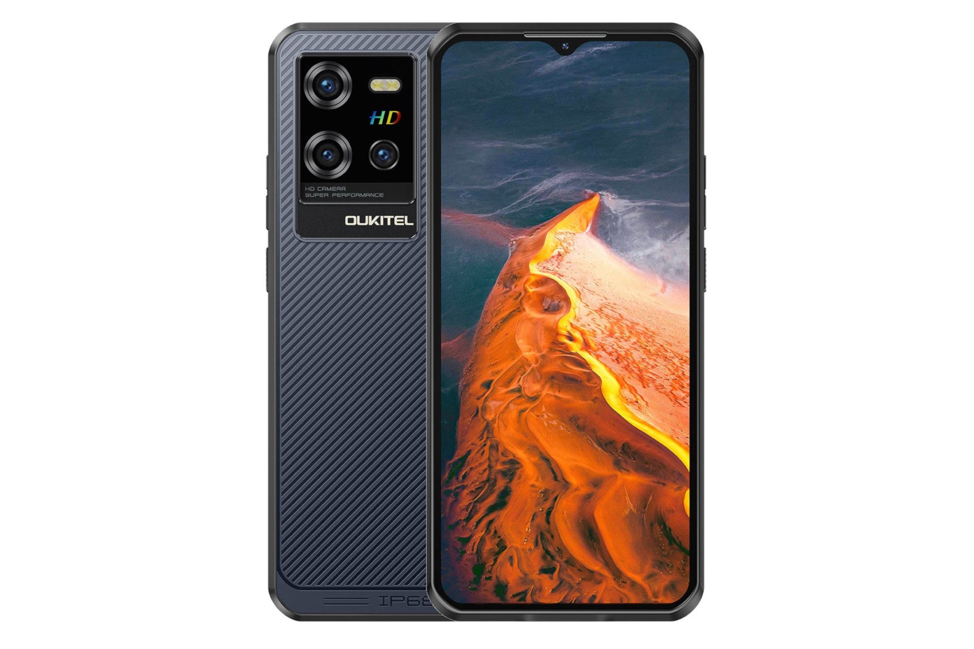 پنل جلو و پشت گوشی موبایل اوکیتل Oukitel WP50 سرمه ای تیره