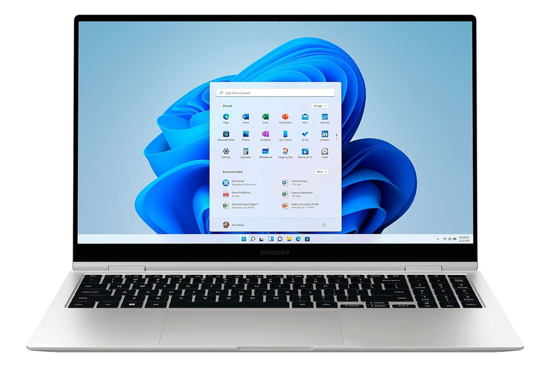 لپ تاپ سامسونگ گلکسی بوک Samsung Galaxy Book2 Pro Pro 360 15.6 inch نمای جلو