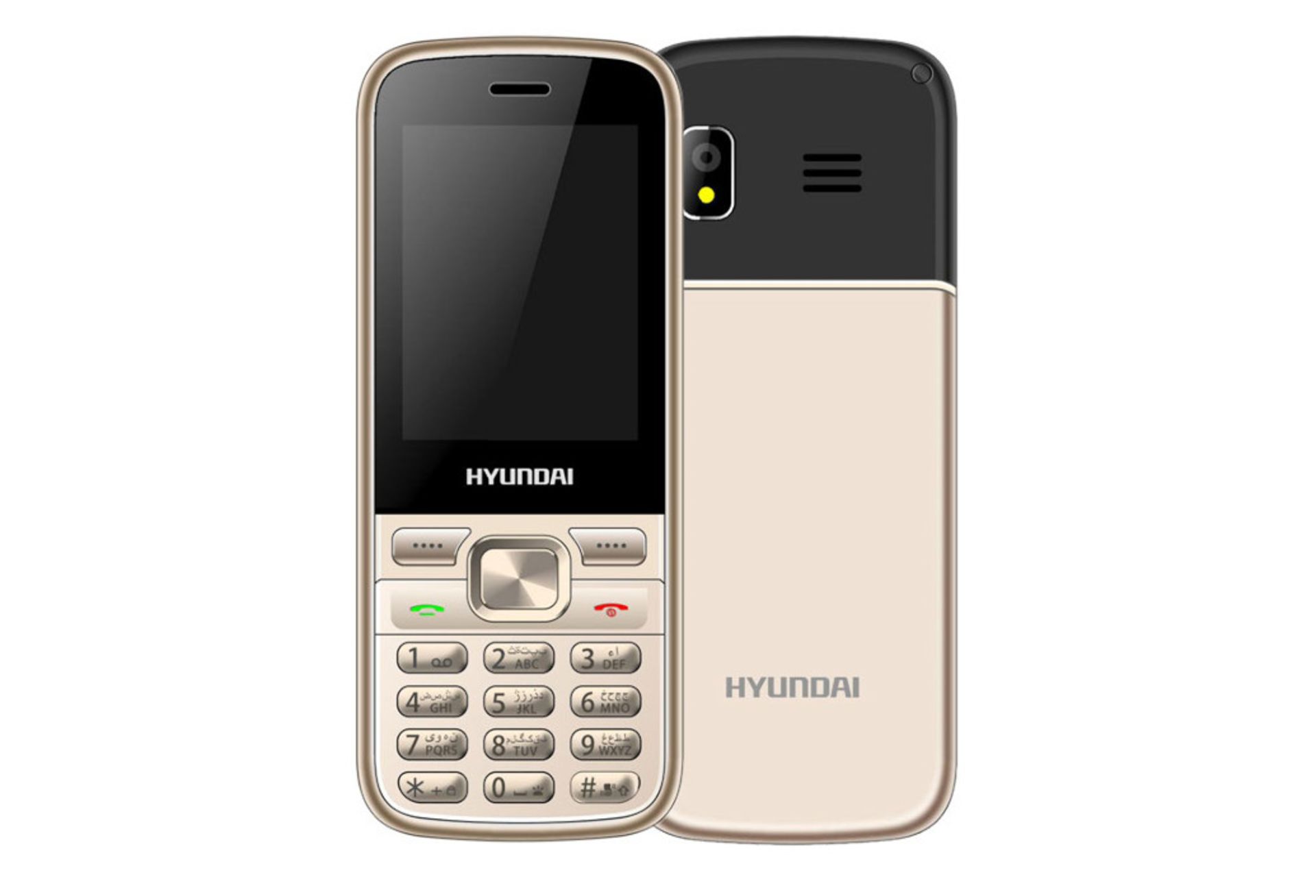 پنل جلو و پشت گوشی موبایل هیوندای سئول K1 طلایی / Hyundai Seoul K1