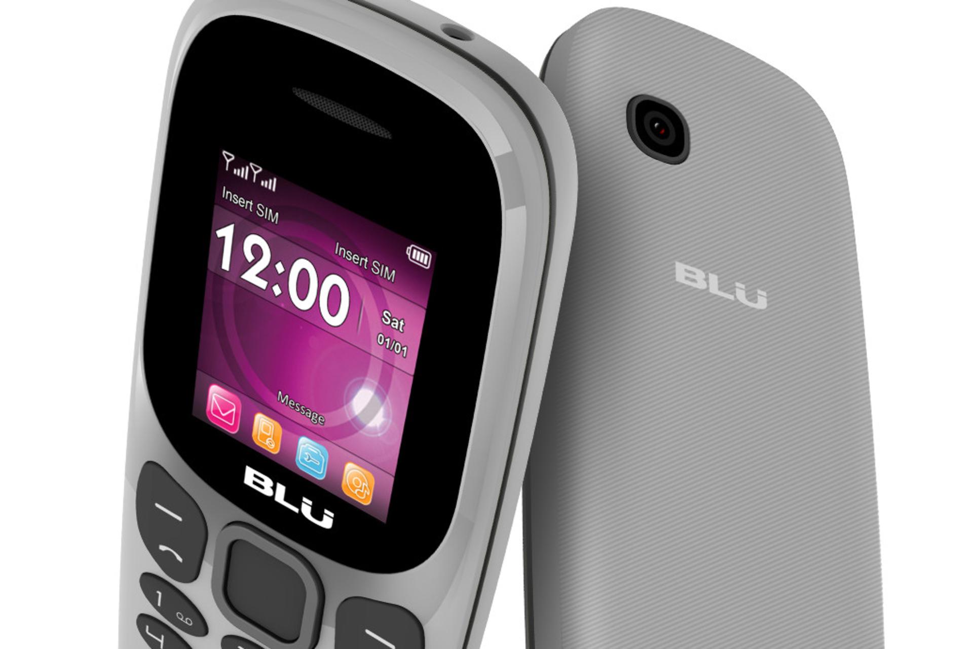 صفحه نمایش و دوربین گوشی موبایل بلو BLU Tank JR خاکستری