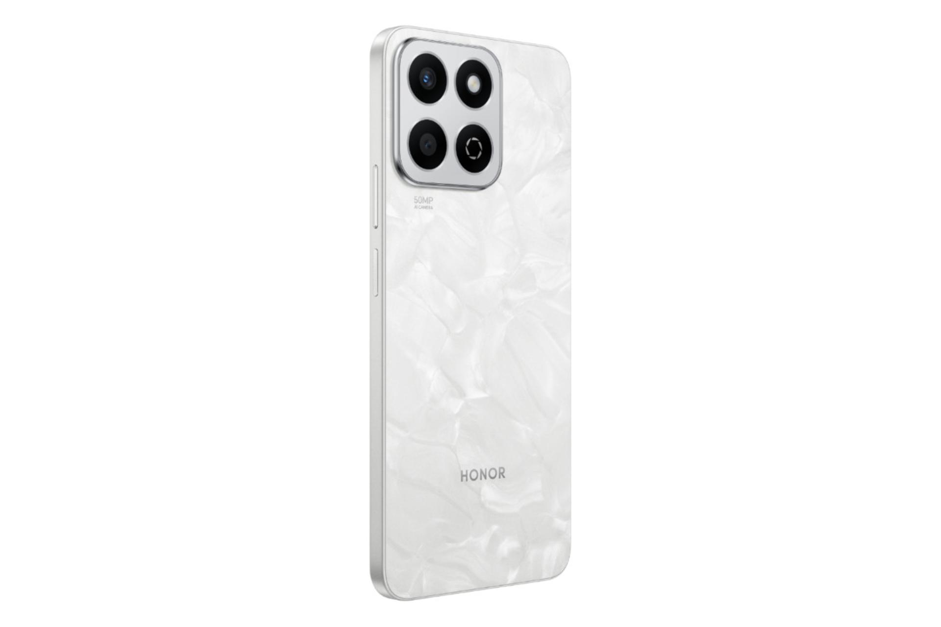 سمت چپ پنل پشت گوشی موبایل آنر پلی 60 پلاس سفید / HONOR Play 60 Plus