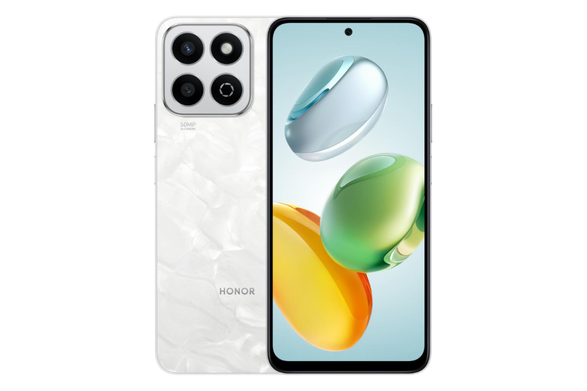 پنل جلو و پشت گوشی موبایل آنر پلی 60 پلاس سفید / HONOR Play 60 Plus
