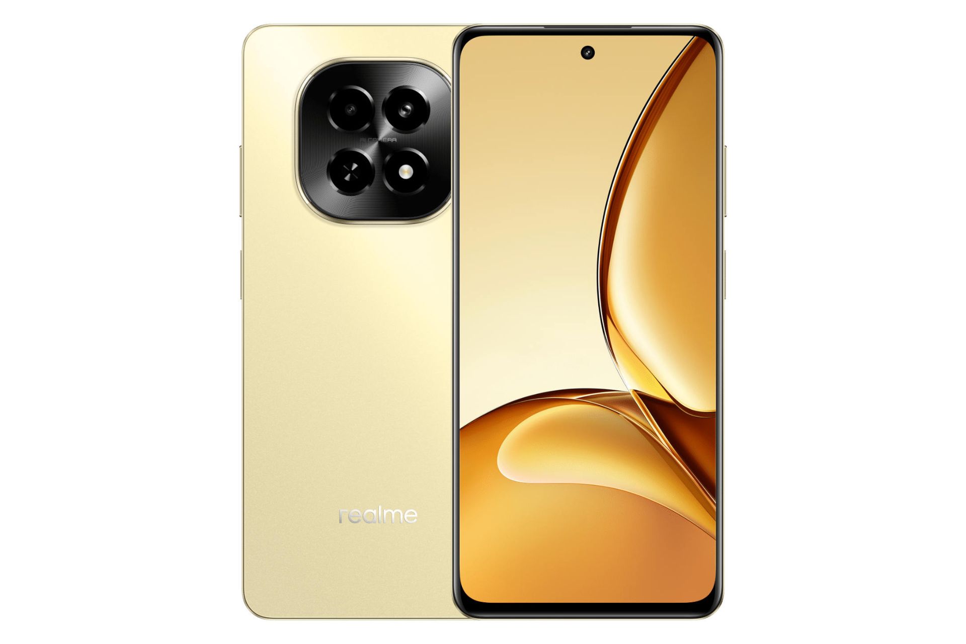 پنل جلو و پشت گوشی موبایل ریلمی Realme V60s طلایی