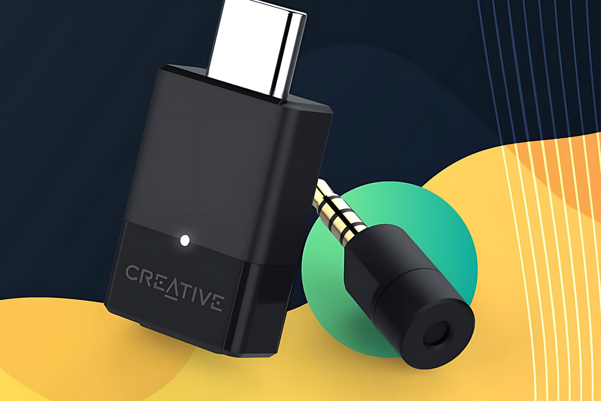نمای کناری دانگل بلوتوث کریتیو Creative BT-W3