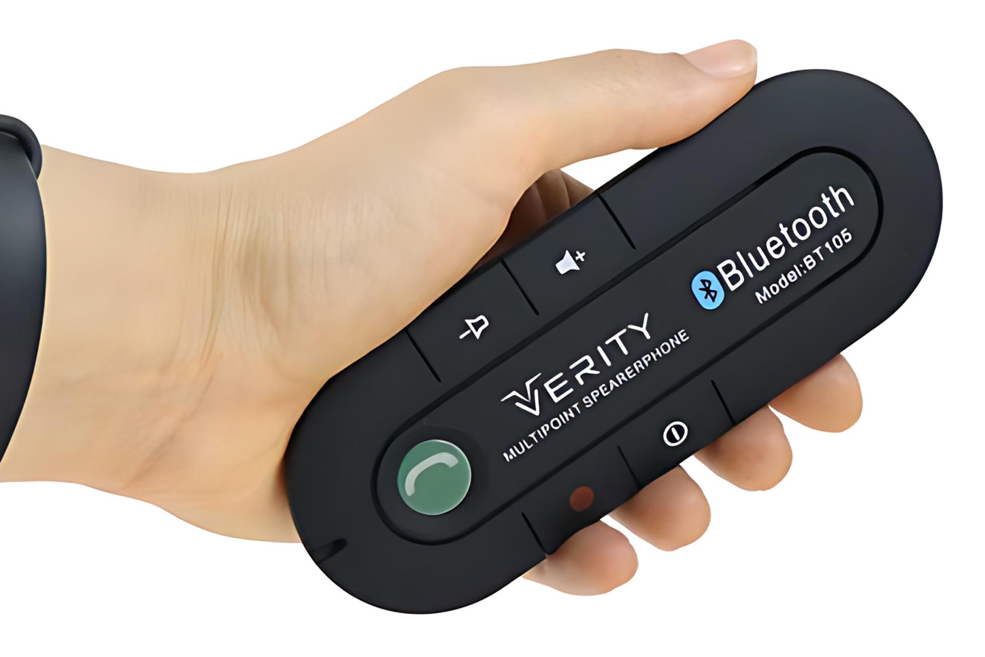ابعاد دانگل بلوتوث وریتی Verity BT 105 در دست