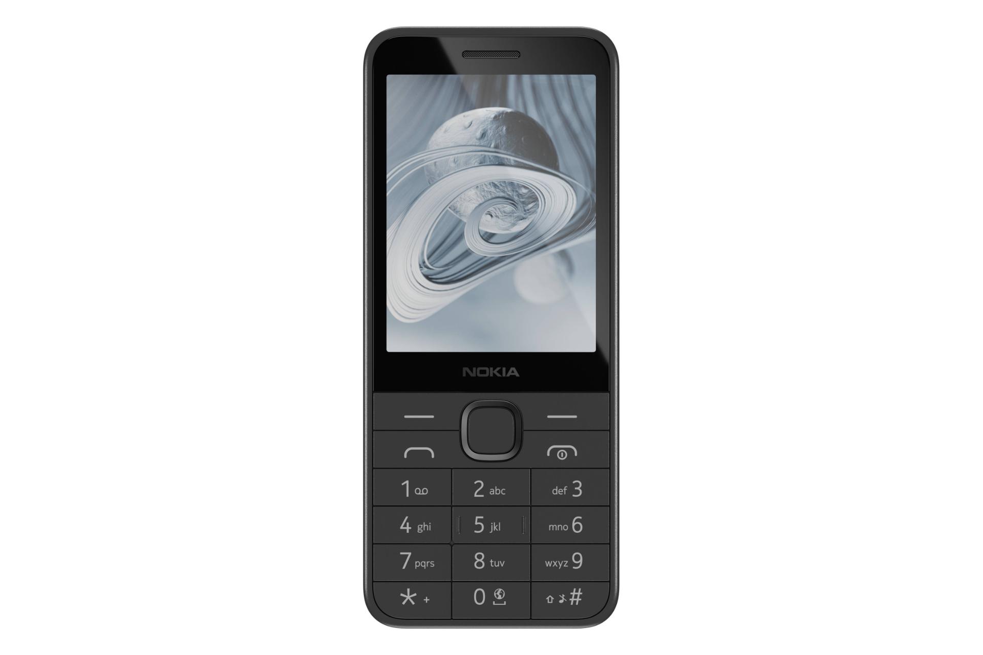 پنل جلو و صفحه کلید گوشی موبایل نوکیا 220 4G نسخه 2024 مشکی / Nokia 220 4G 2024