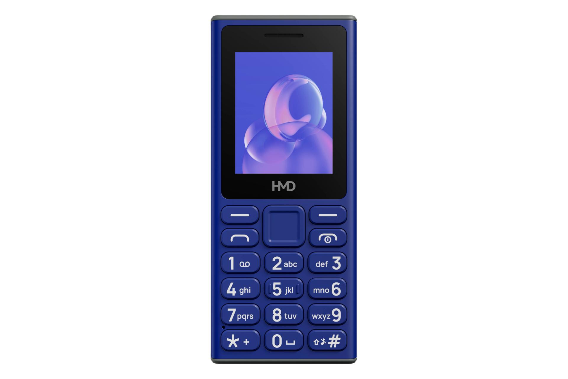 پنل جلو و صفحه کلید گوشی موبایل اچ ام دی HMD 105 آبی
