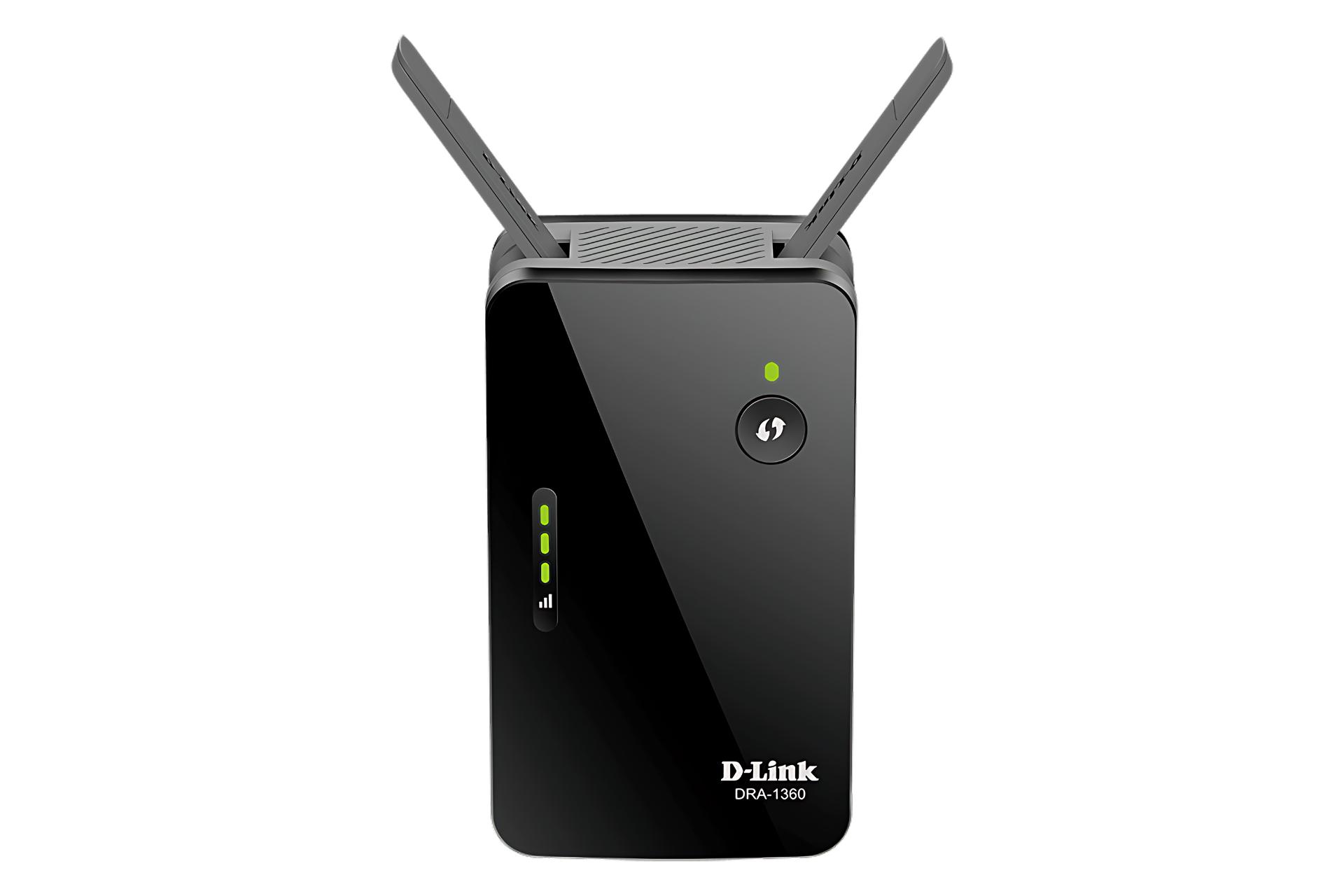 روتر دی لینک D-Link DRA-1360 به همراه آنتن ها در حالت باز