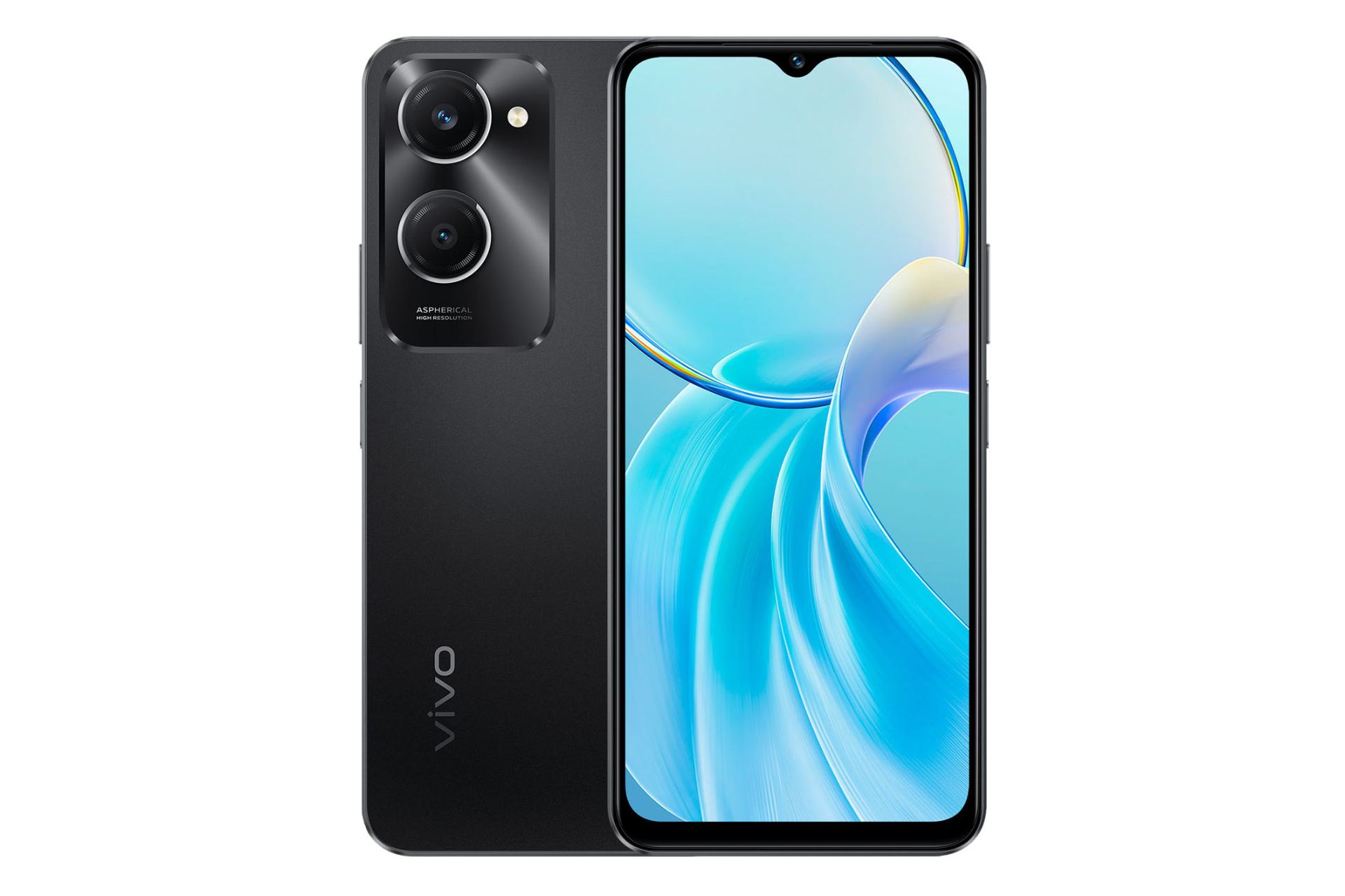 پنل جلو و پشت گوشی موبایل T3 لایت ویوو مشکی / vivo T3 Lite