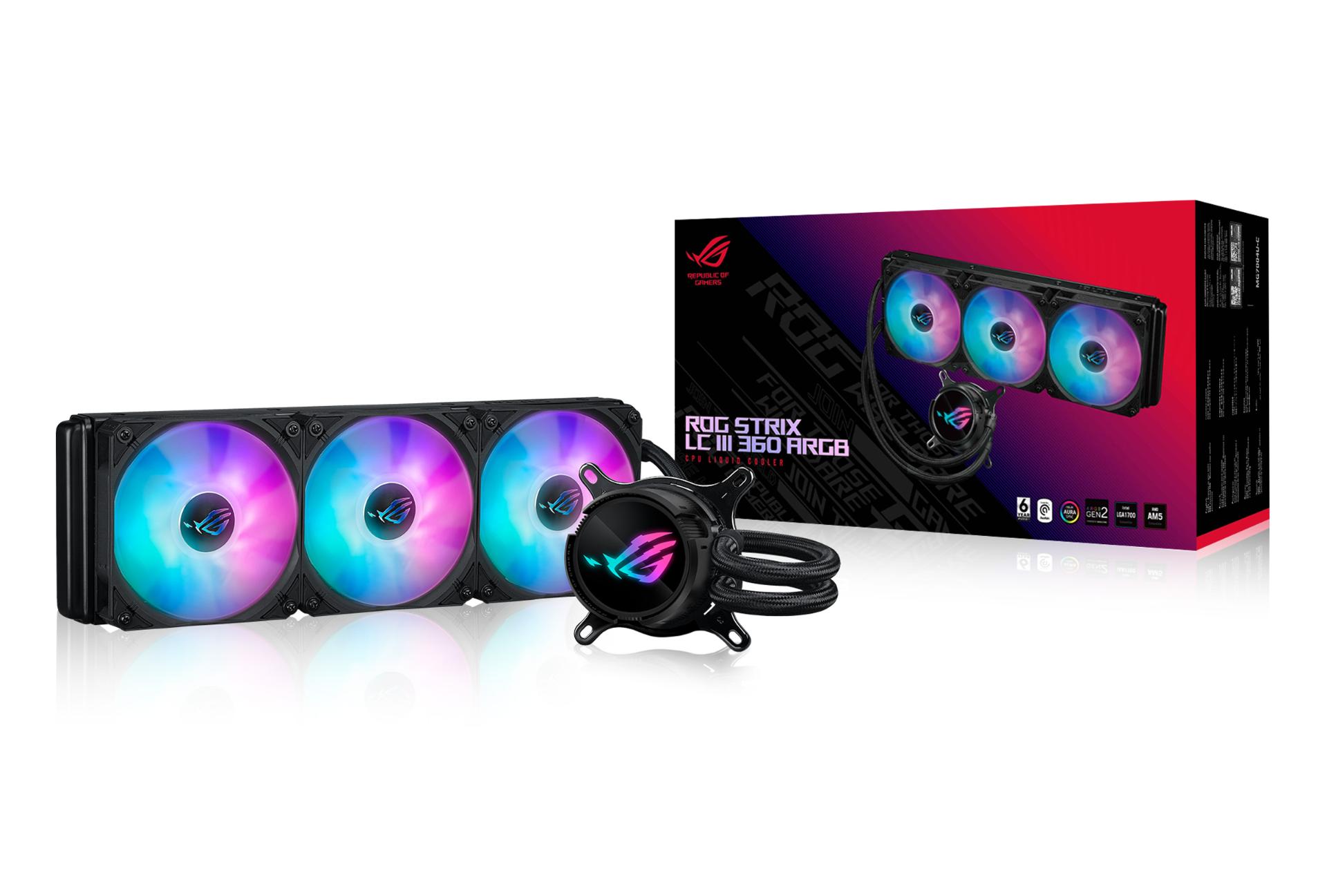 مرجع متخصصين ايران خنك كننده مايع ايسوس ASUS ROG Strix LC III 360 ARGB به همراه جعبه