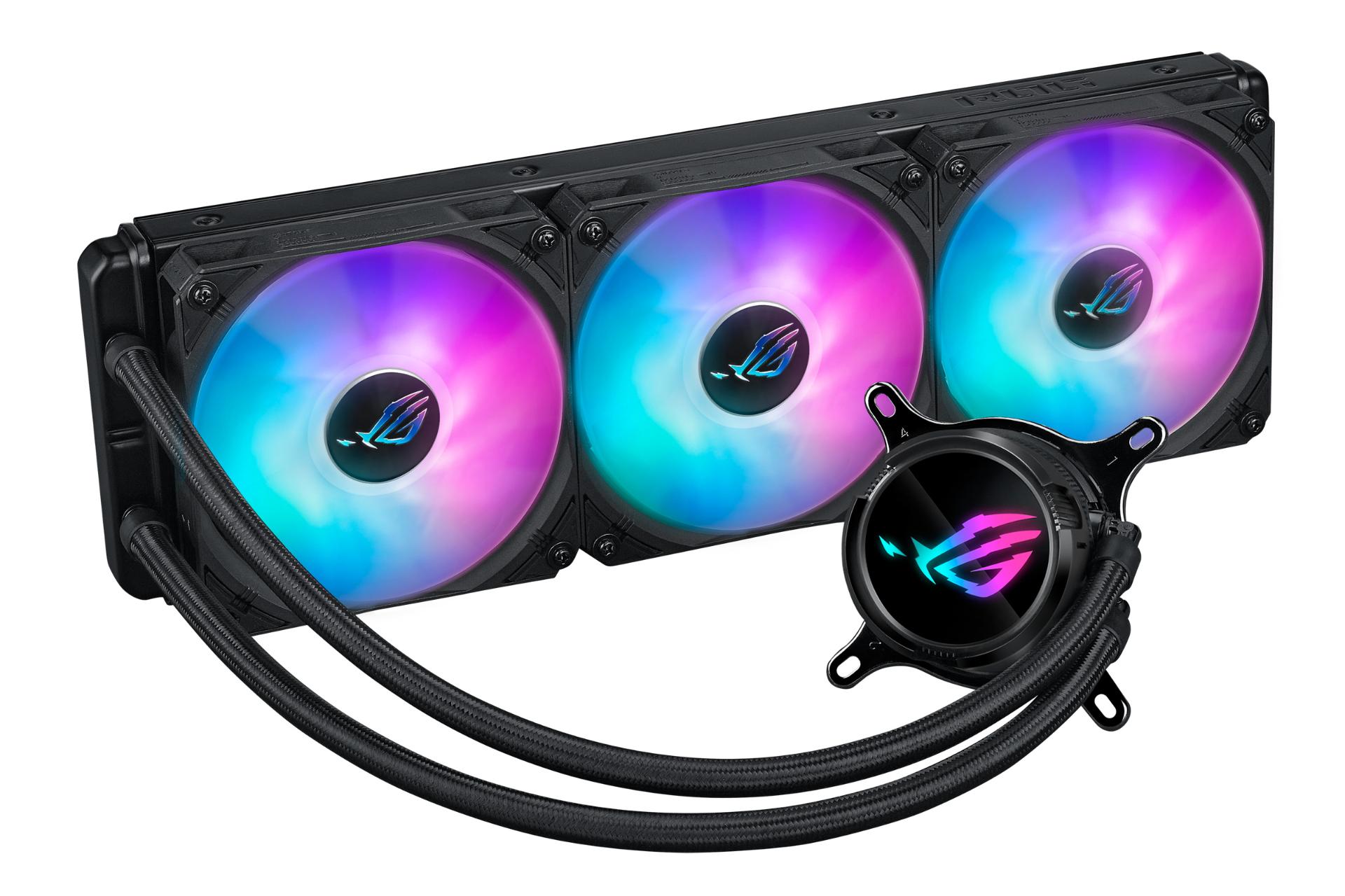 مرجع متخصصين ايران نماي كناري خنك كننده مايع ايسوس ASUS ROG Strix LC III 360 ARGB