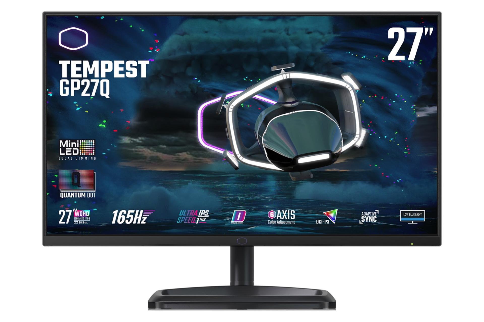 رزولوشن و کیفیت تصویر مانیتور کولر مستر 27 اینچ مدل Tempest GP27Q