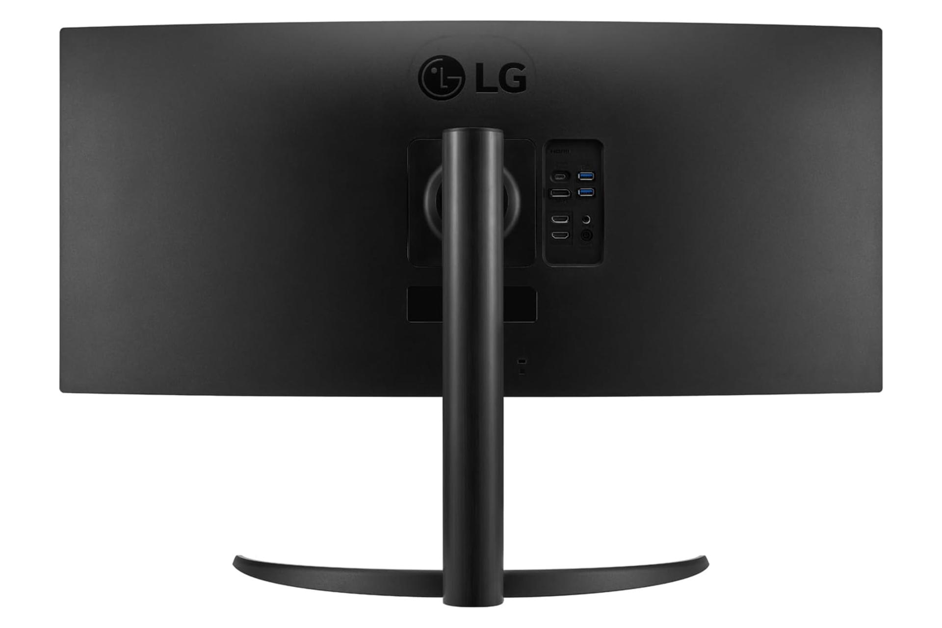 نمای پشت و بدنه مانیتور ال جی 34 اینچ مدل 34WR55QC-B