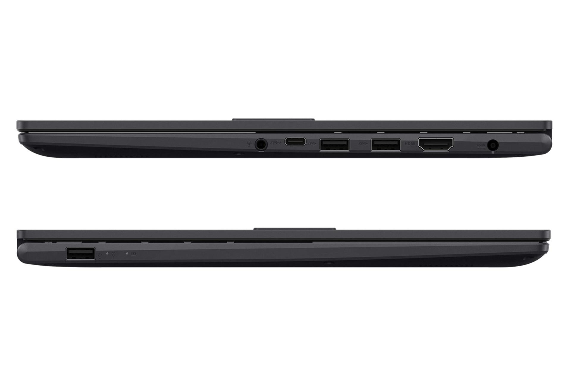 لپ تاپ ایسوس ASUS VivoBook 15X OLED K3504VA نمای جانبی و درگاه ها