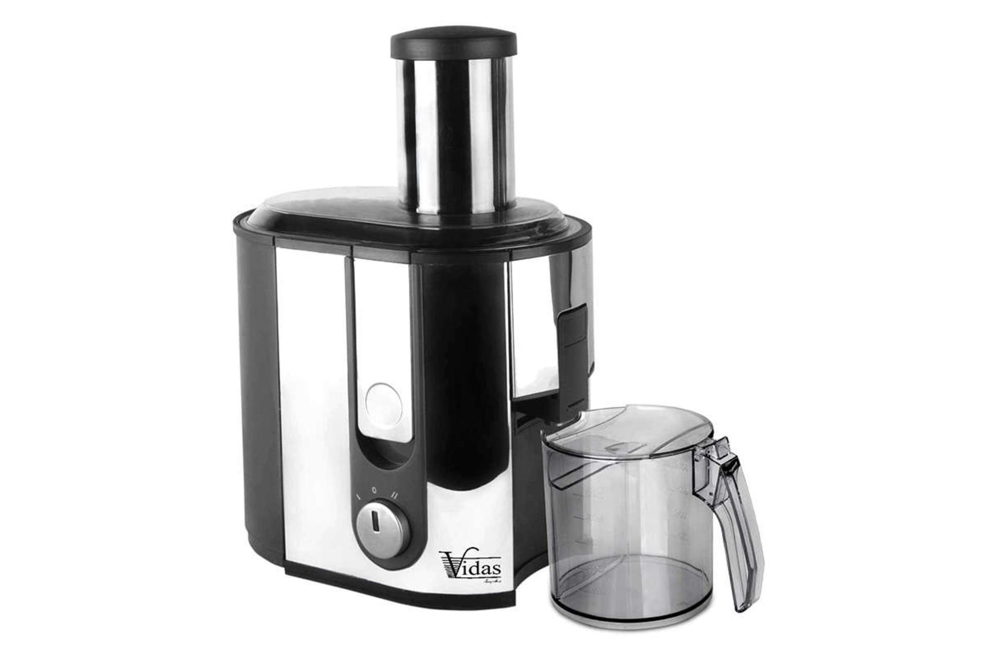 نمای سمت راست آبمیوه گیری ویداس VIR-3605 بدنه استیل