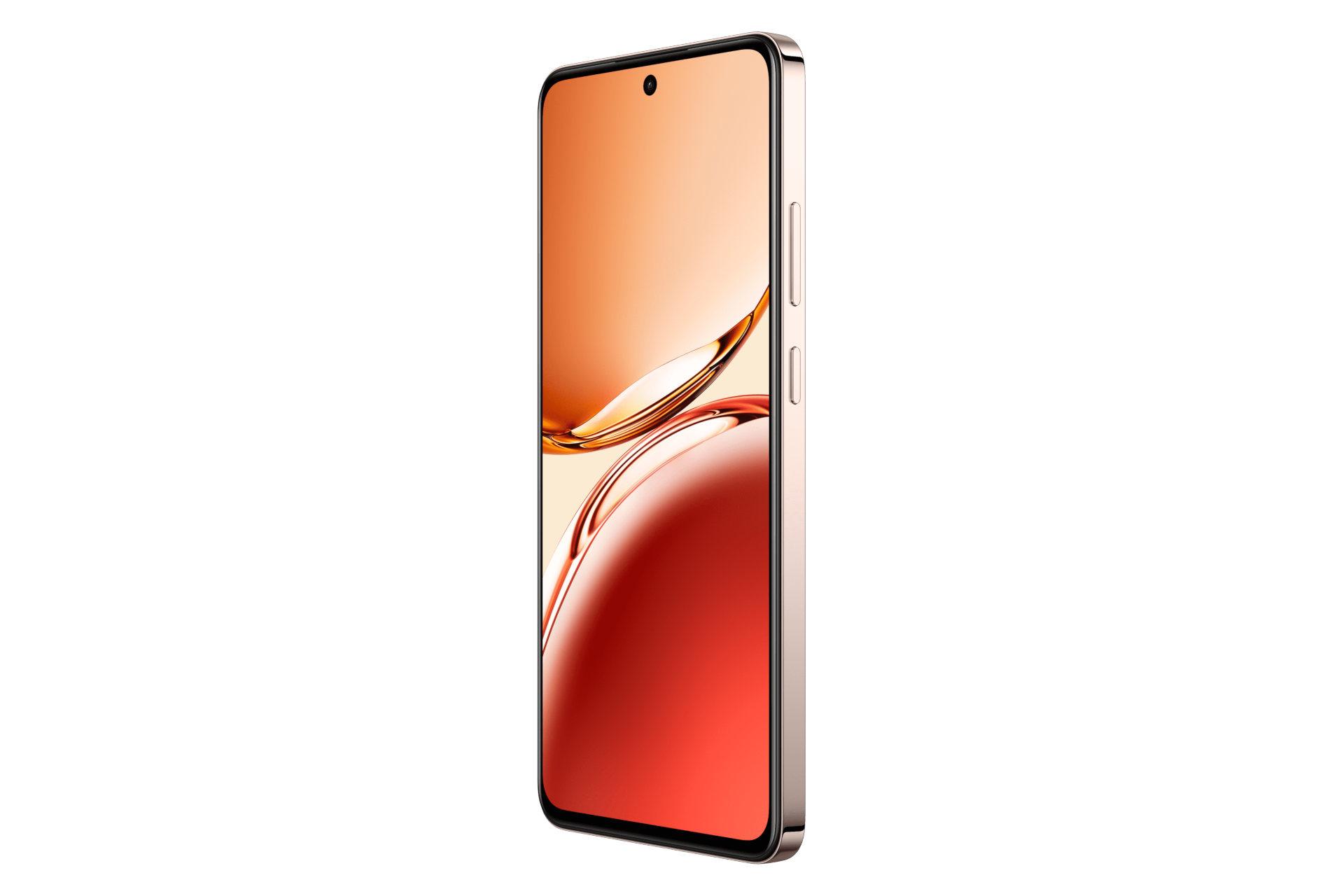 پنل جلو و صفحه نمایش گوشی موبایل اوپو Oppo Reno12 F نارنجی