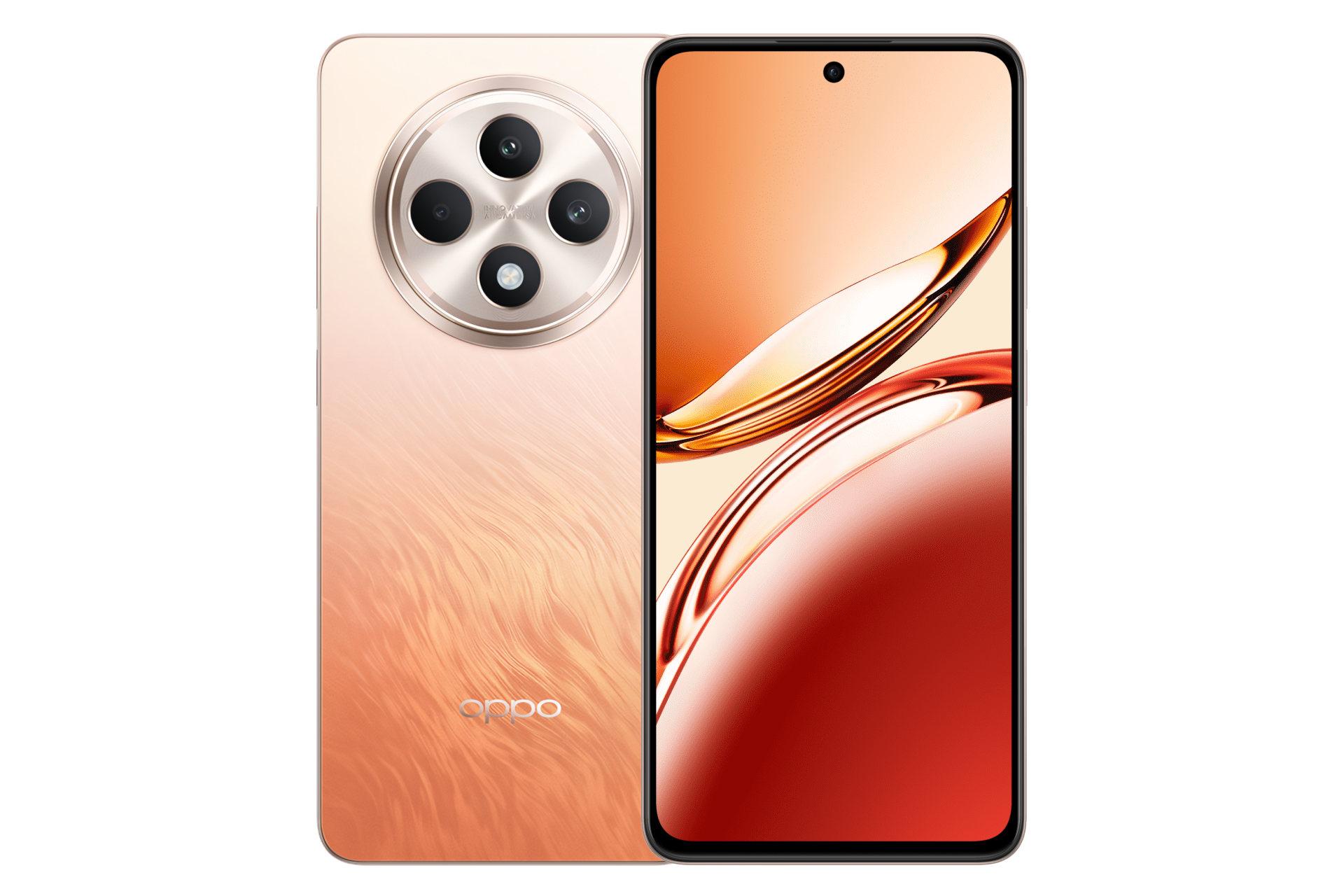 پنل جلو و پشت گوشی موبایل اوپو Oppo Reno12 F نارنجی