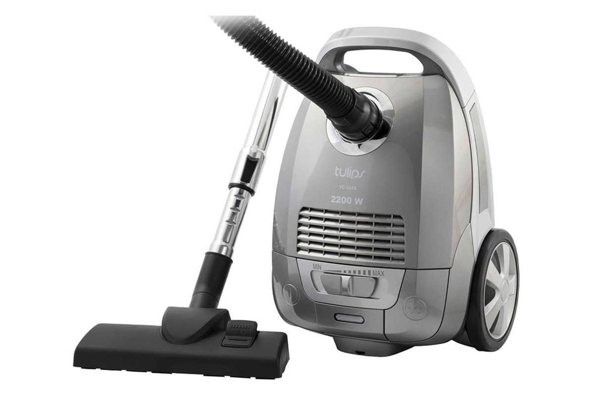 نمای سمت راست جاروبرقی تولیپس VC-622S رنگ نقره‌ای