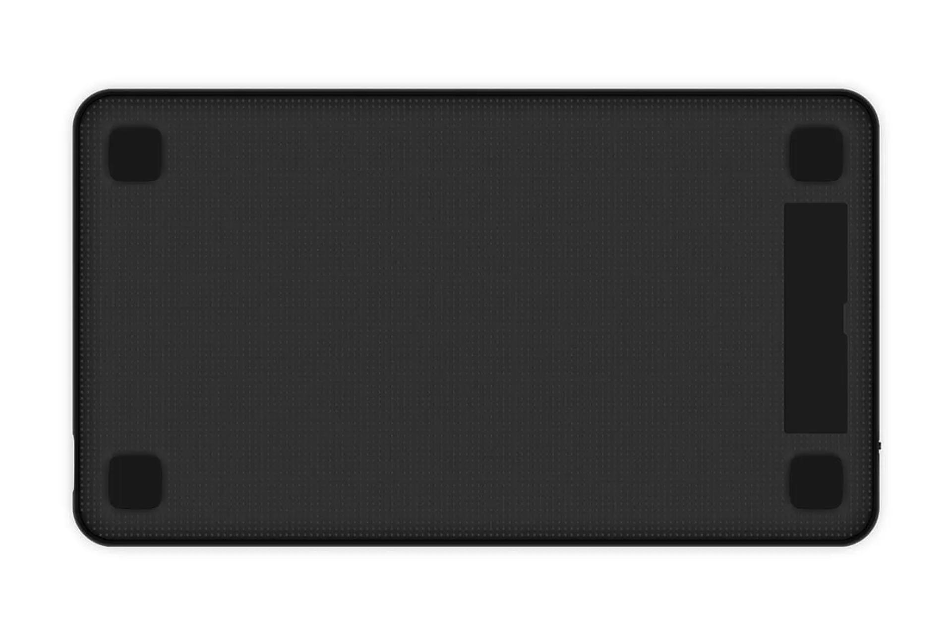 نمای پنل زیرین قلم نوری هویون اینسپروی H640P با نمایش پایه‌ها