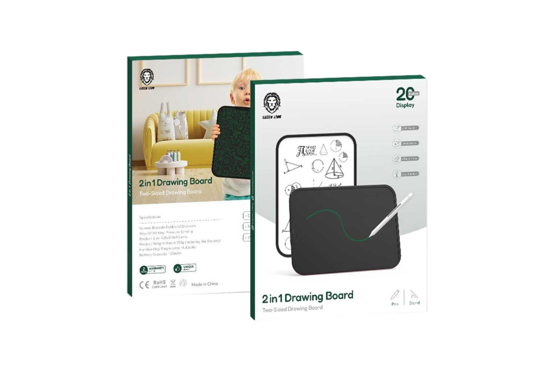 جعبه کاغذ دیجیتال گرین لیون 2in1 Drawing Board