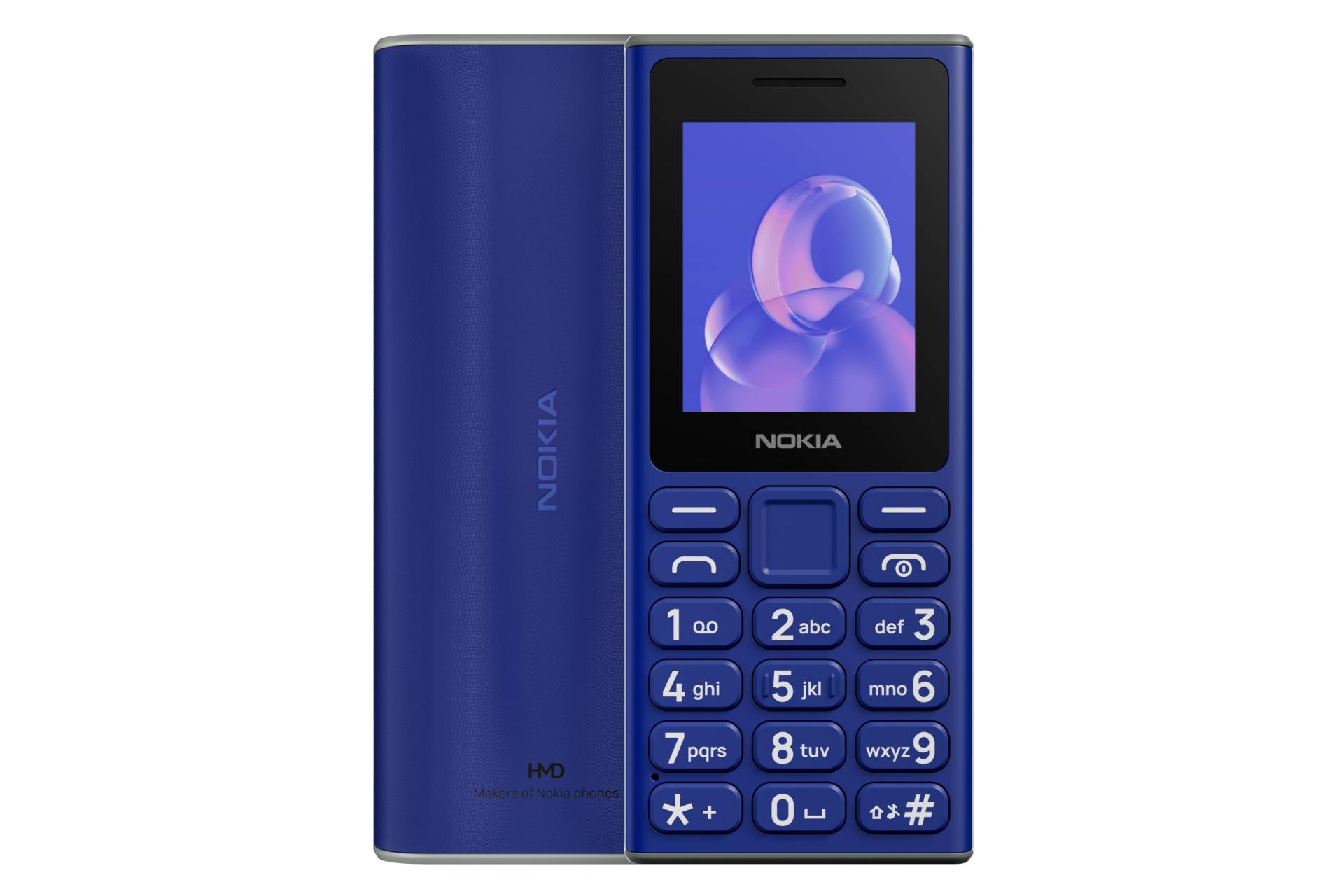 پنل جلو و پشت گوشی موبایل نوکیا 105 نسخه 2024 آبی / Nokia 105 2024