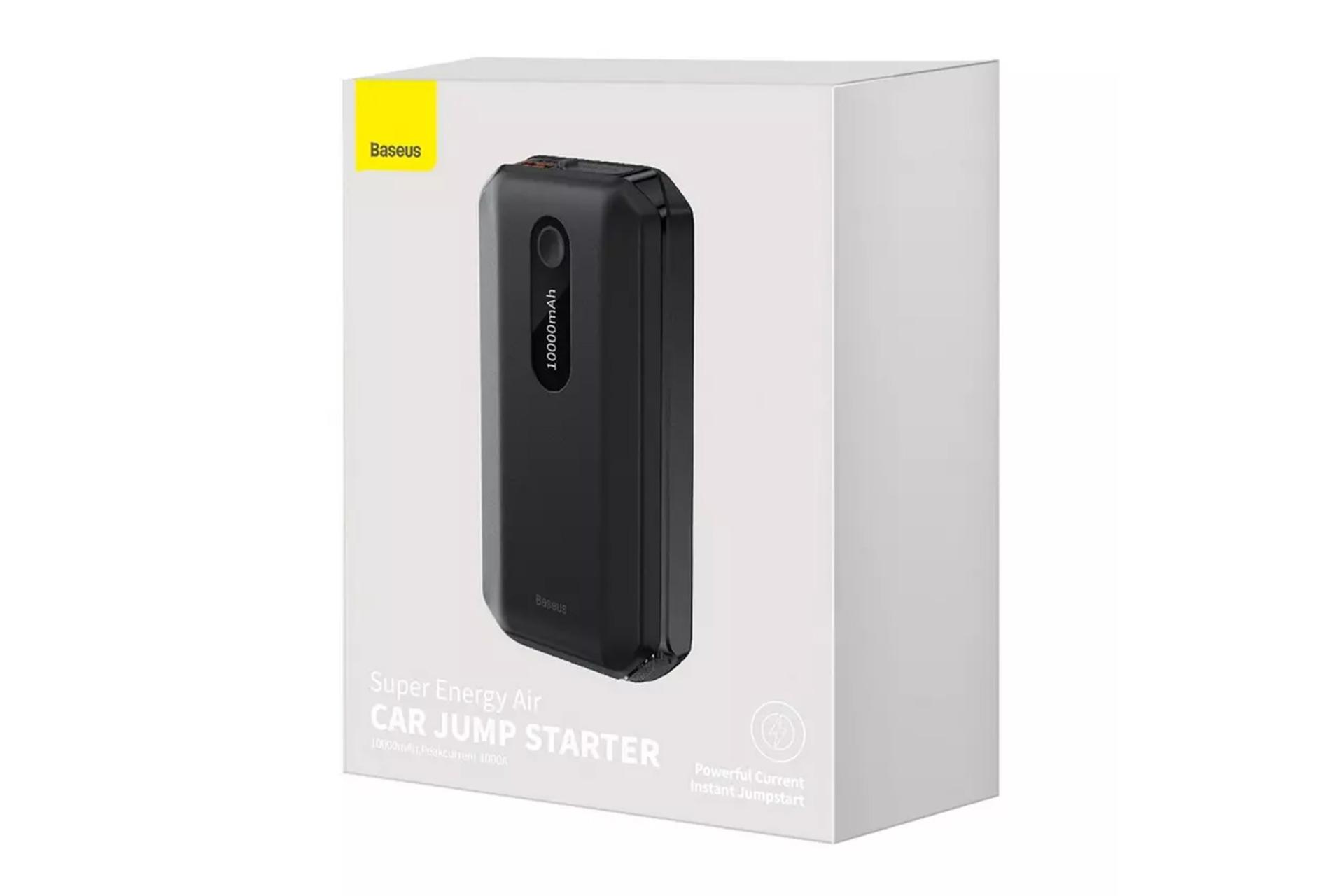 نمای بسته‌بندی پاوربانک باسئوس Super Energy Air Car Jump Starter