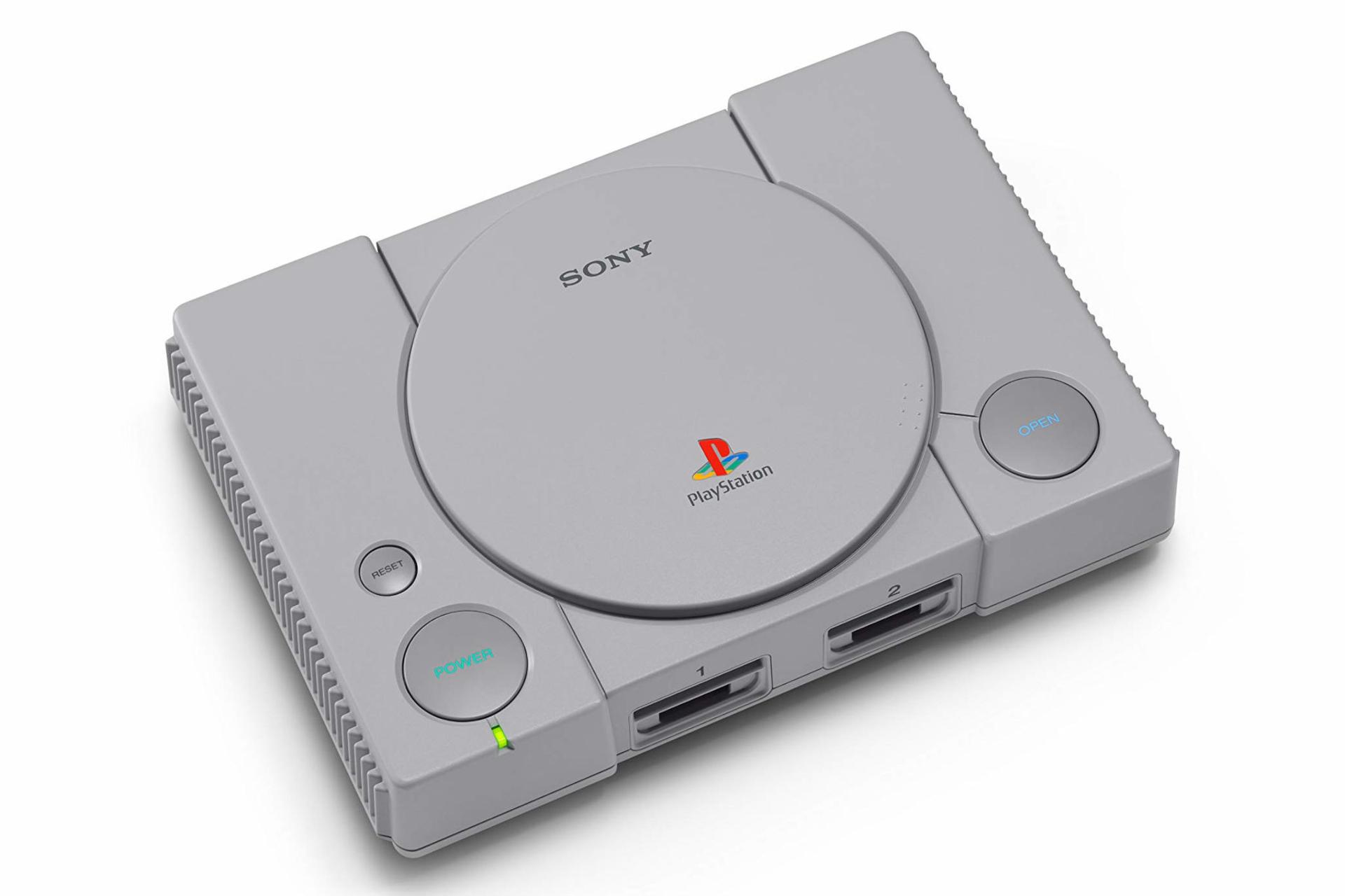 کنسول بازی پلی استیشن کلاسیک سونی از نمای بالا / Sony PlayStation Classic