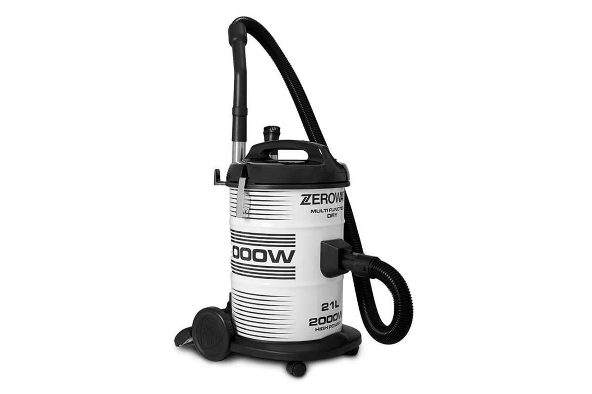 نمای جلوی جاروبرقی سطلی زیرووات KTDZ-2000135 رنگ سفید