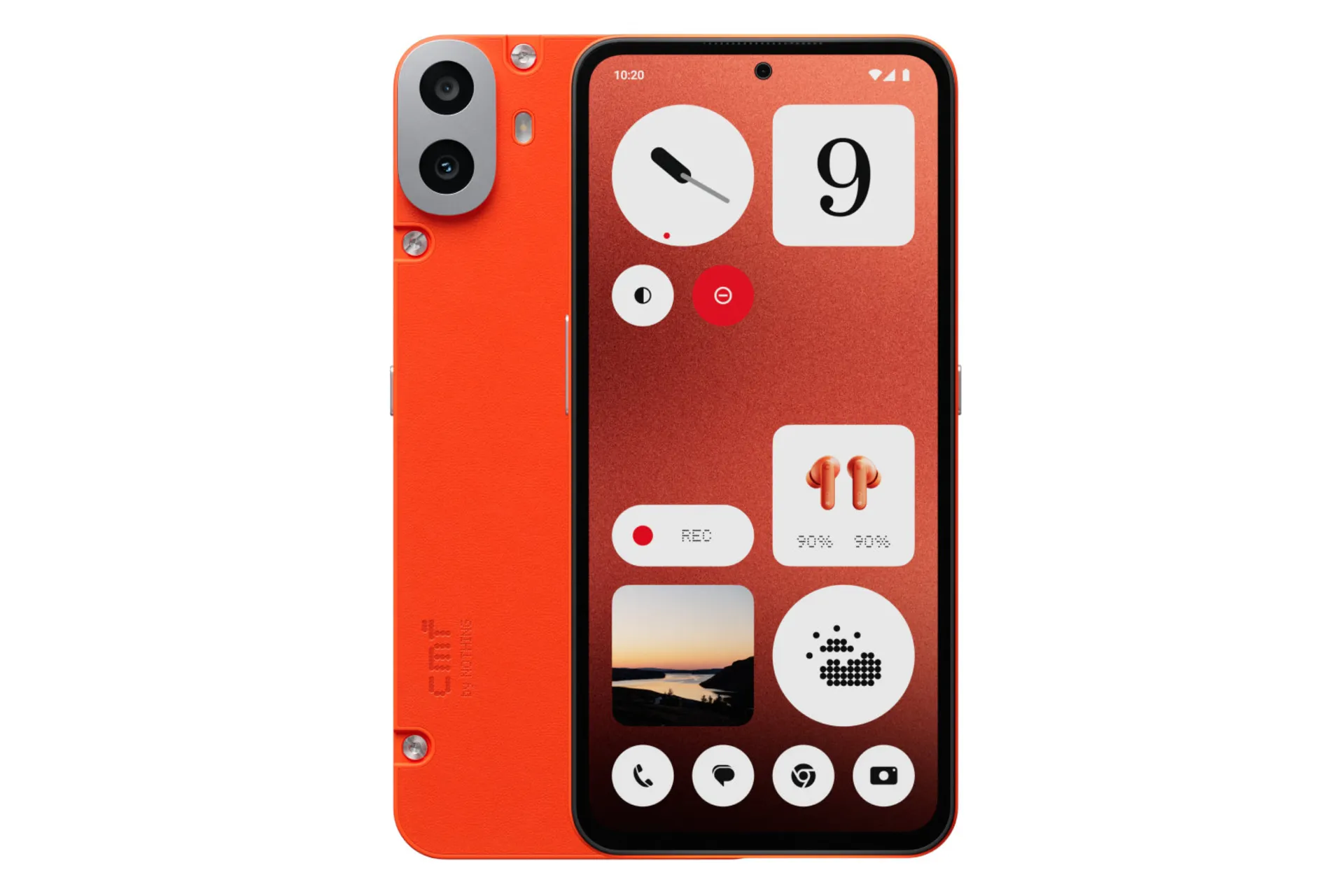 پنل جلو و پشت گوشی موبایل سی ام اف فون 1 نارنجی / CMF Phone 1