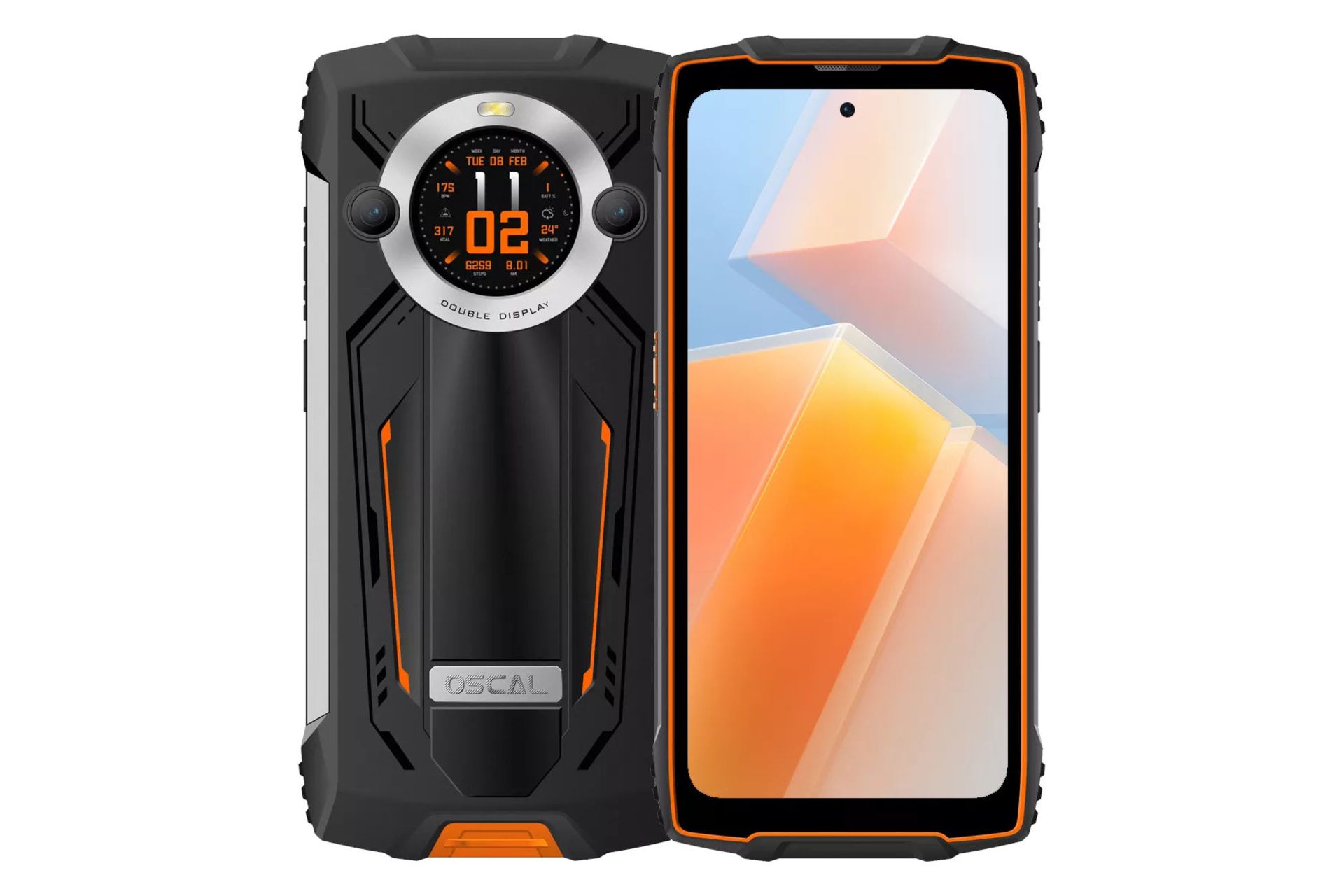 پنل جلو و پشت گوشی موبایل اسکال Pilot 2 بلک ویو نارنجی / Blackview Oscal Pilot 2